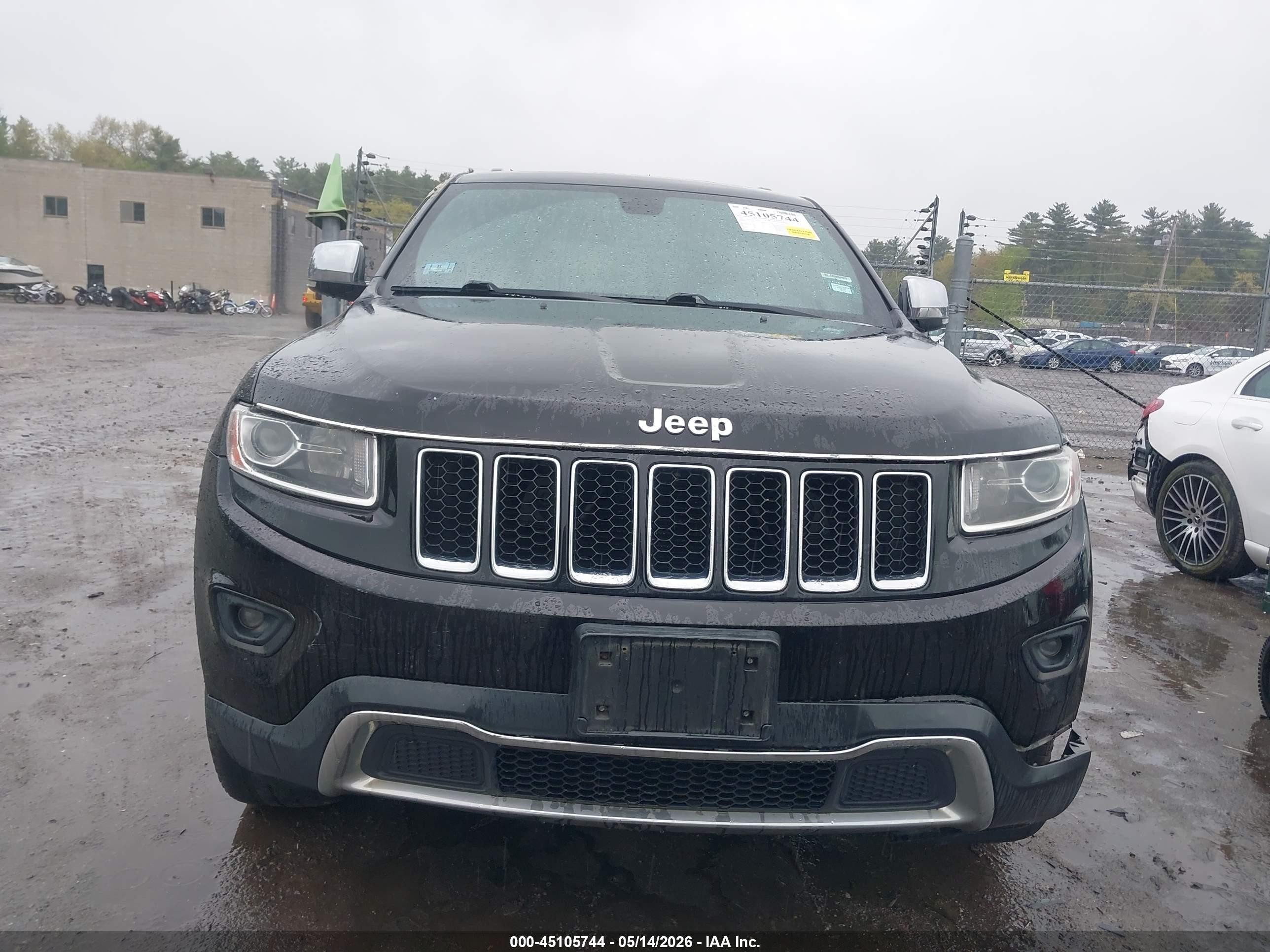 2014 Jeep Grand Cherokee Limited Black vin: 1C4RJFBG5EC448225