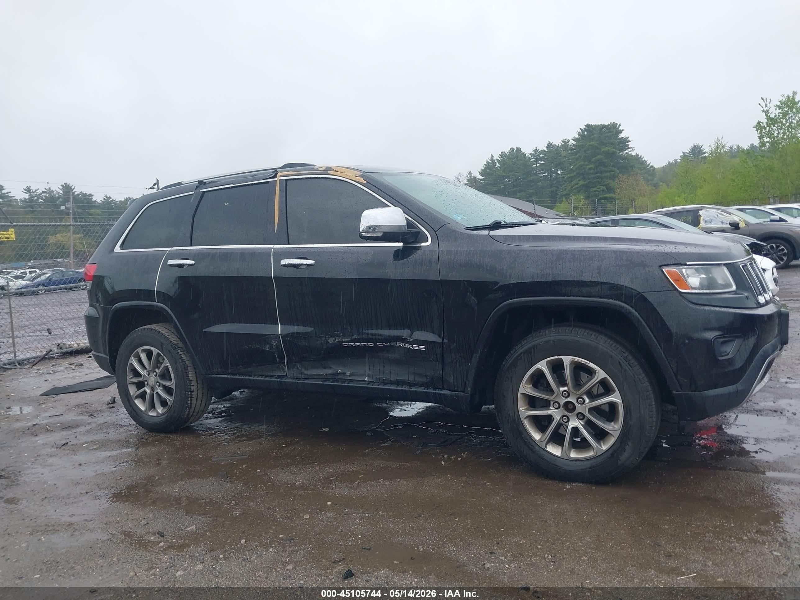2014 Jeep Grand Cherokee Limited Black vin: 1C4RJFBG5EC448225