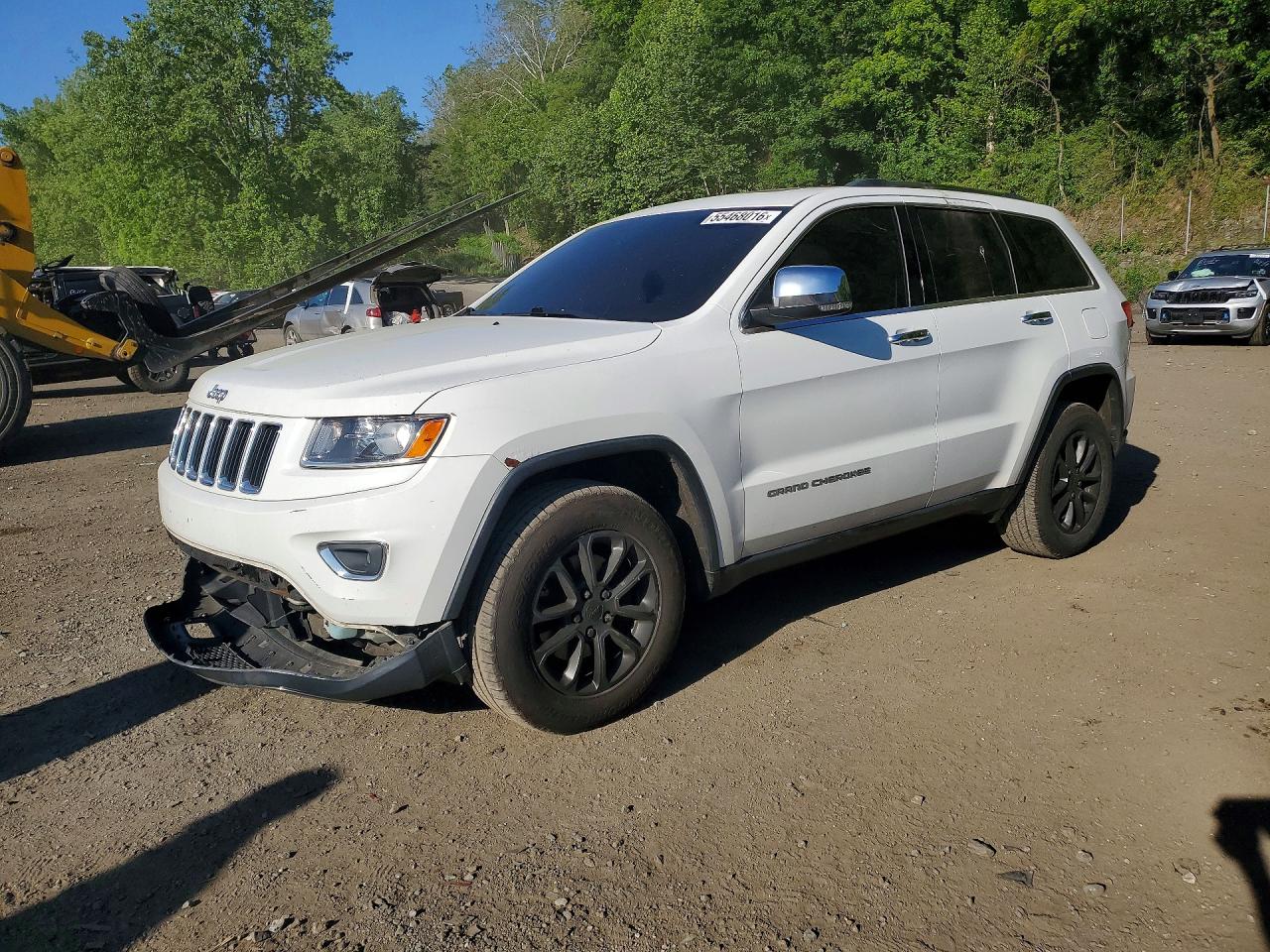 2014 Jeep Grand Cherokee Limited White vin: 1C4RJFBG5EC545294