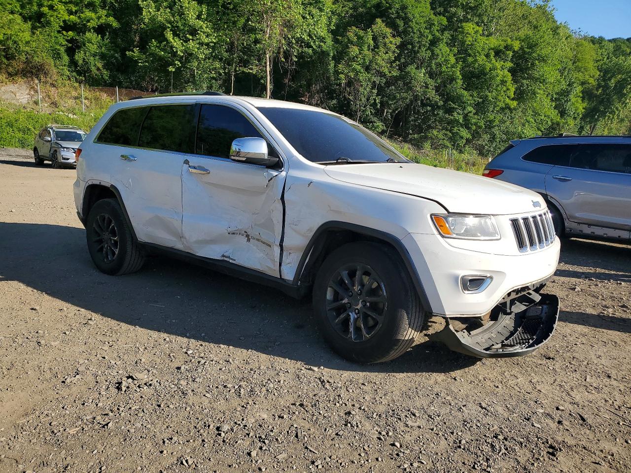 2014 Jeep Grand Cherokee Limited White vin: 1C4RJFBG5EC545294