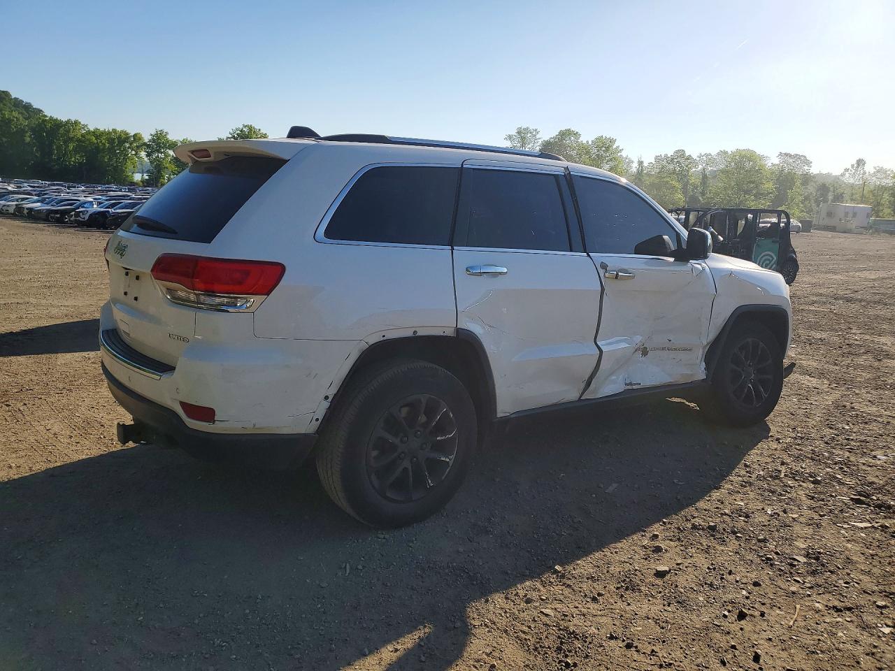 2014 Jeep Grand Cherokee Limited White vin: 1C4RJFBG5EC545294
