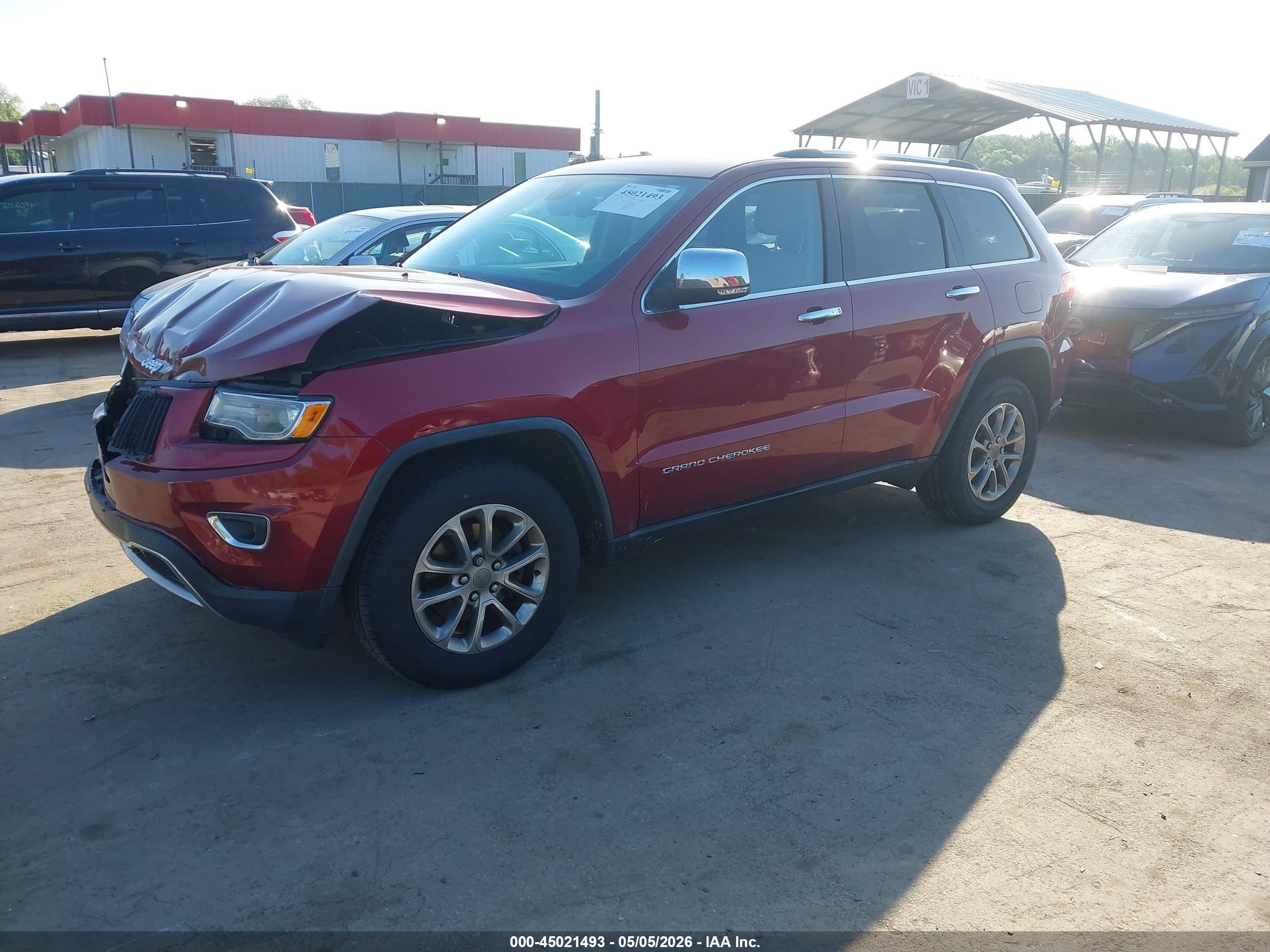 2015 Jeep Grand Cherokee Limited Red vin: 1C4RJFBG5FC103343