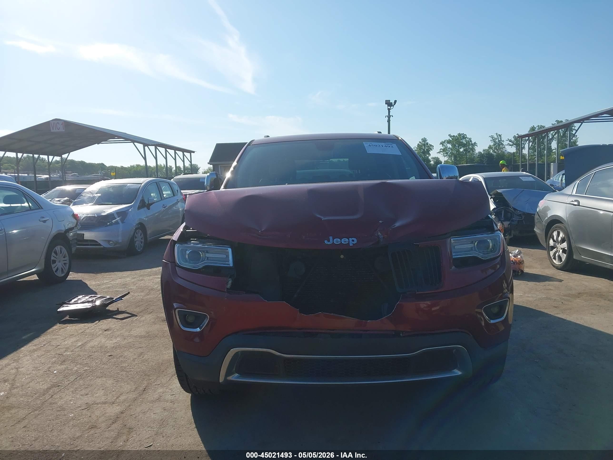 2015 Jeep Grand Cherokee Limited Red vin: 1C4RJFBG5FC103343