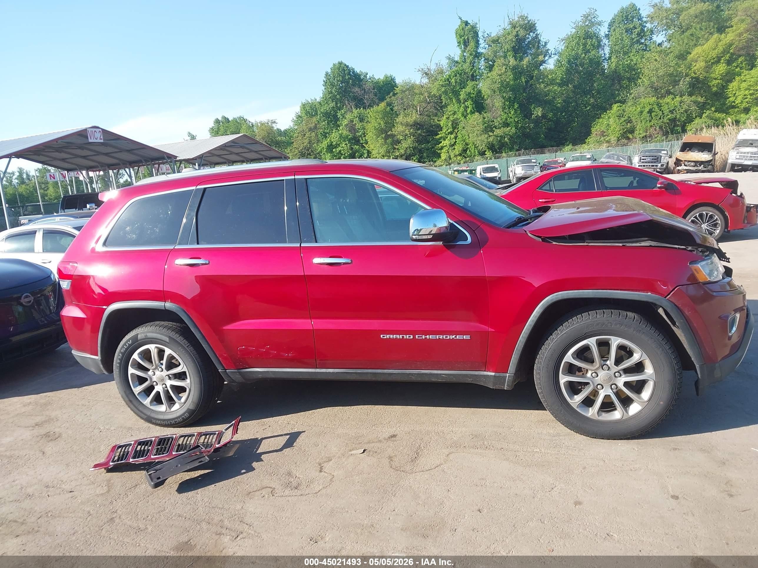 2015 Jeep Grand Cherokee Limited Red vin: 1C4RJFBG5FC103343