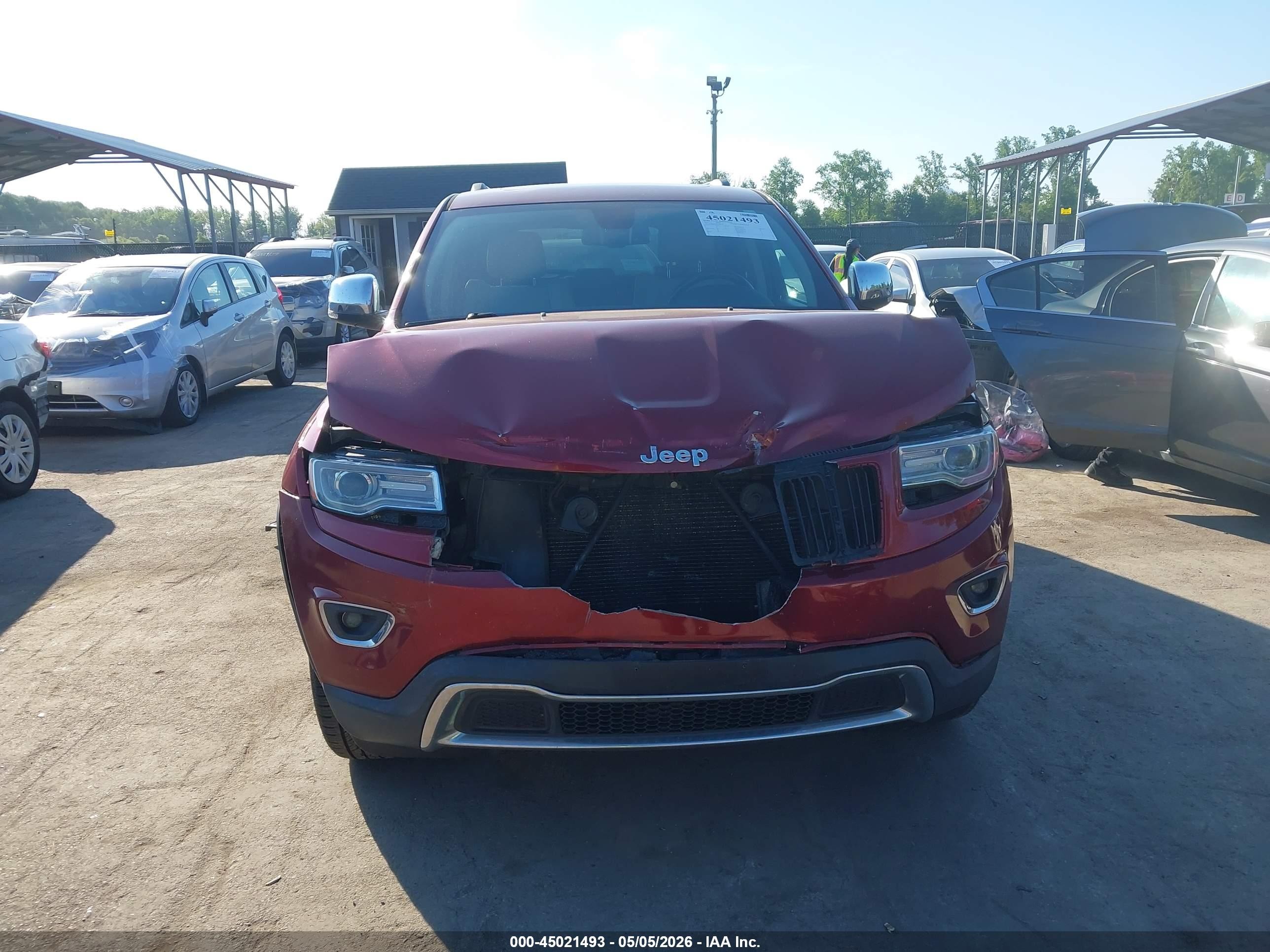 2015 Jeep Grand Cherokee Limited Red vin: 1C4RJFBG5FC103343