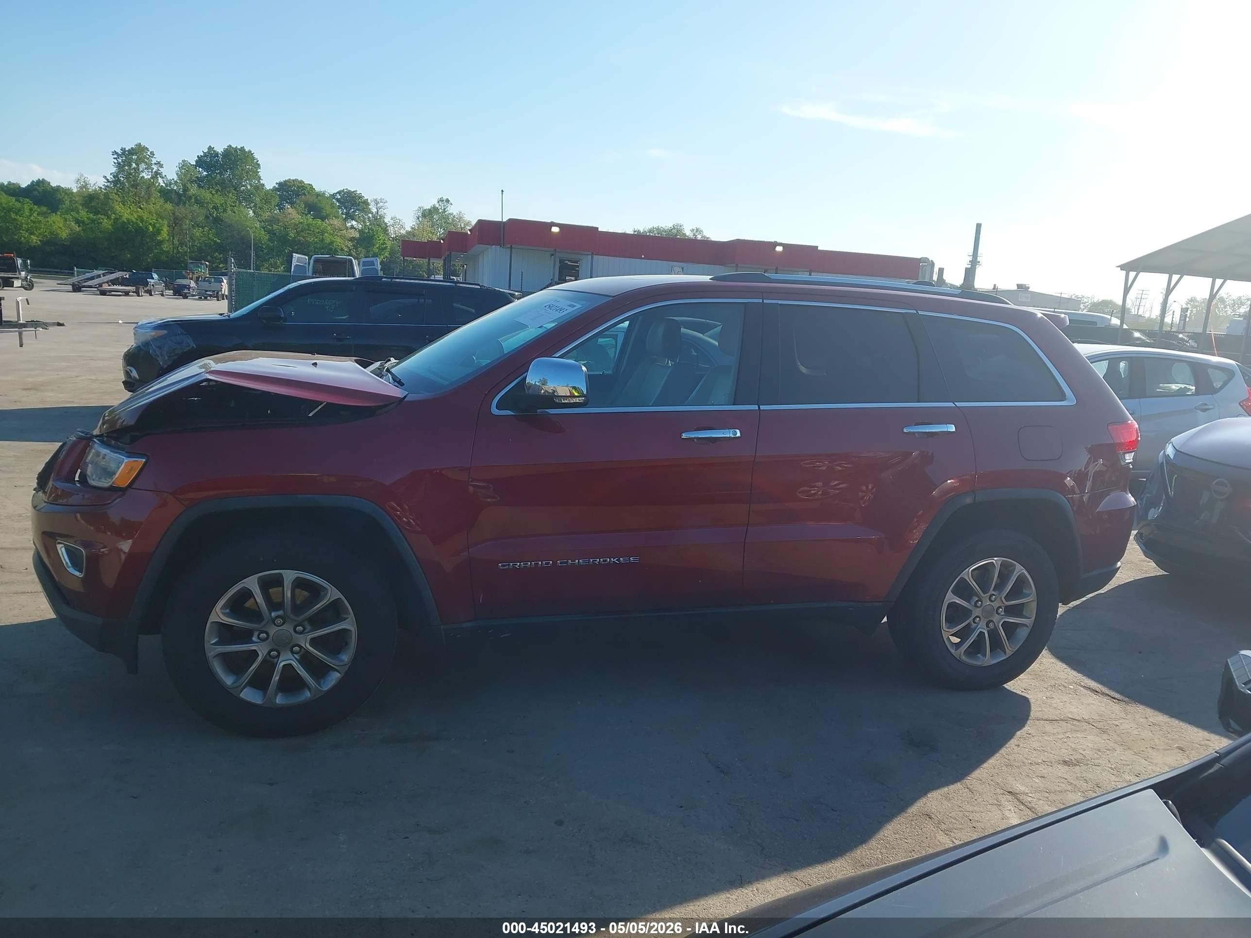 2015 Jeep Grand Cherokee Limited Red vin: 1C4RJFBG5FC103343