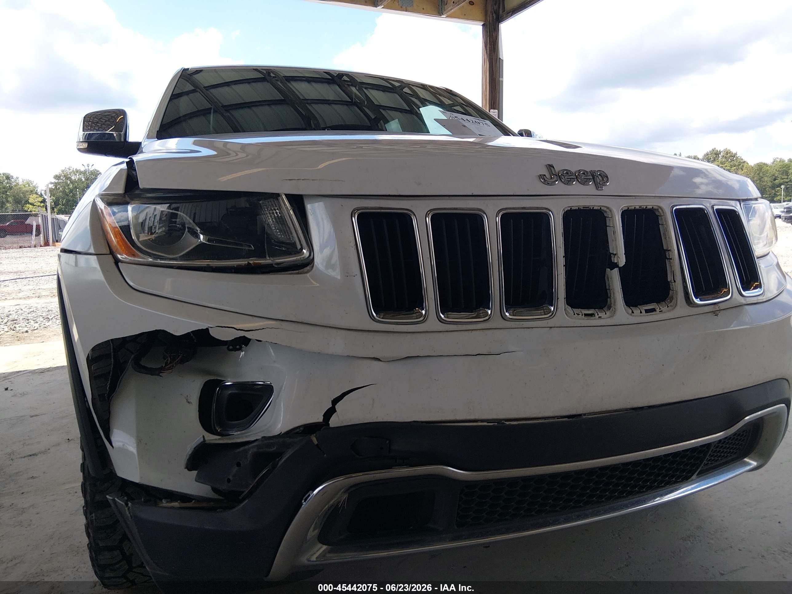 2015 Jeep Grand Cherokee Limited Белый vin: 1C4RJFBG5FC158567