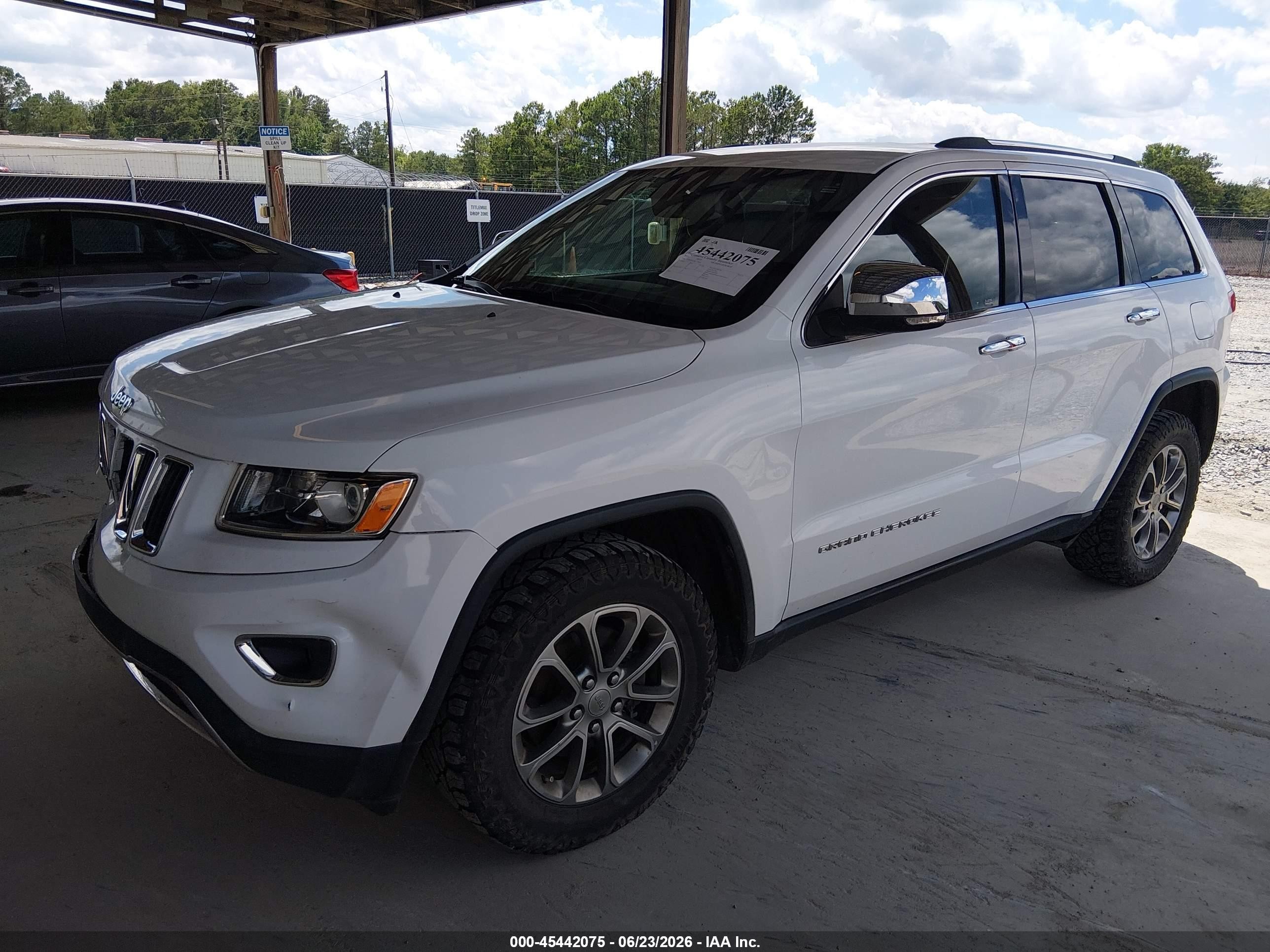 2015 Jeep Grand Cherokee Limited Белый vin: 1C4RJFBG5FC158567