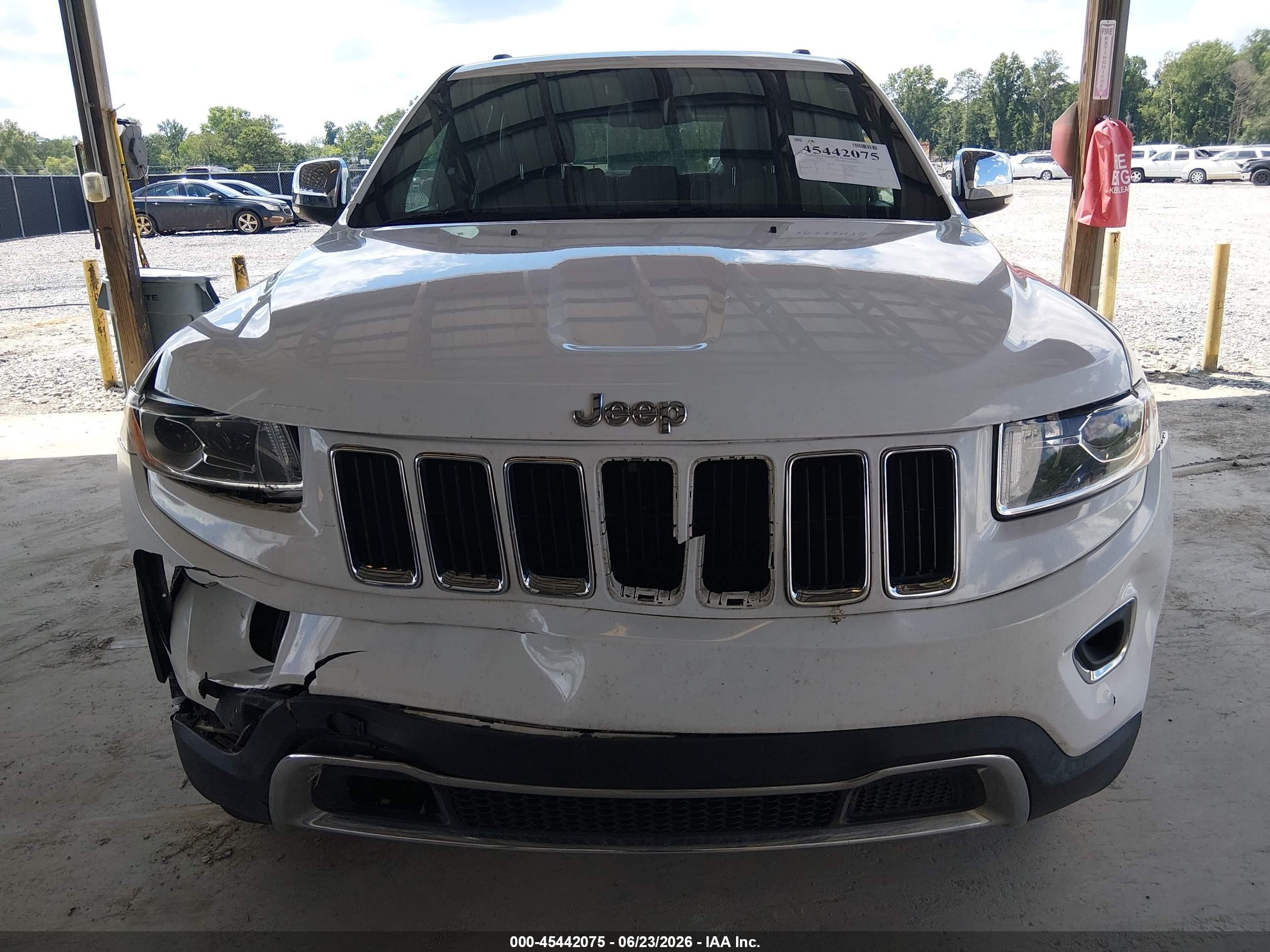 2015 Jeep Grand Cherokee Limited Белый vin: 1C4RJFBG5FC158567