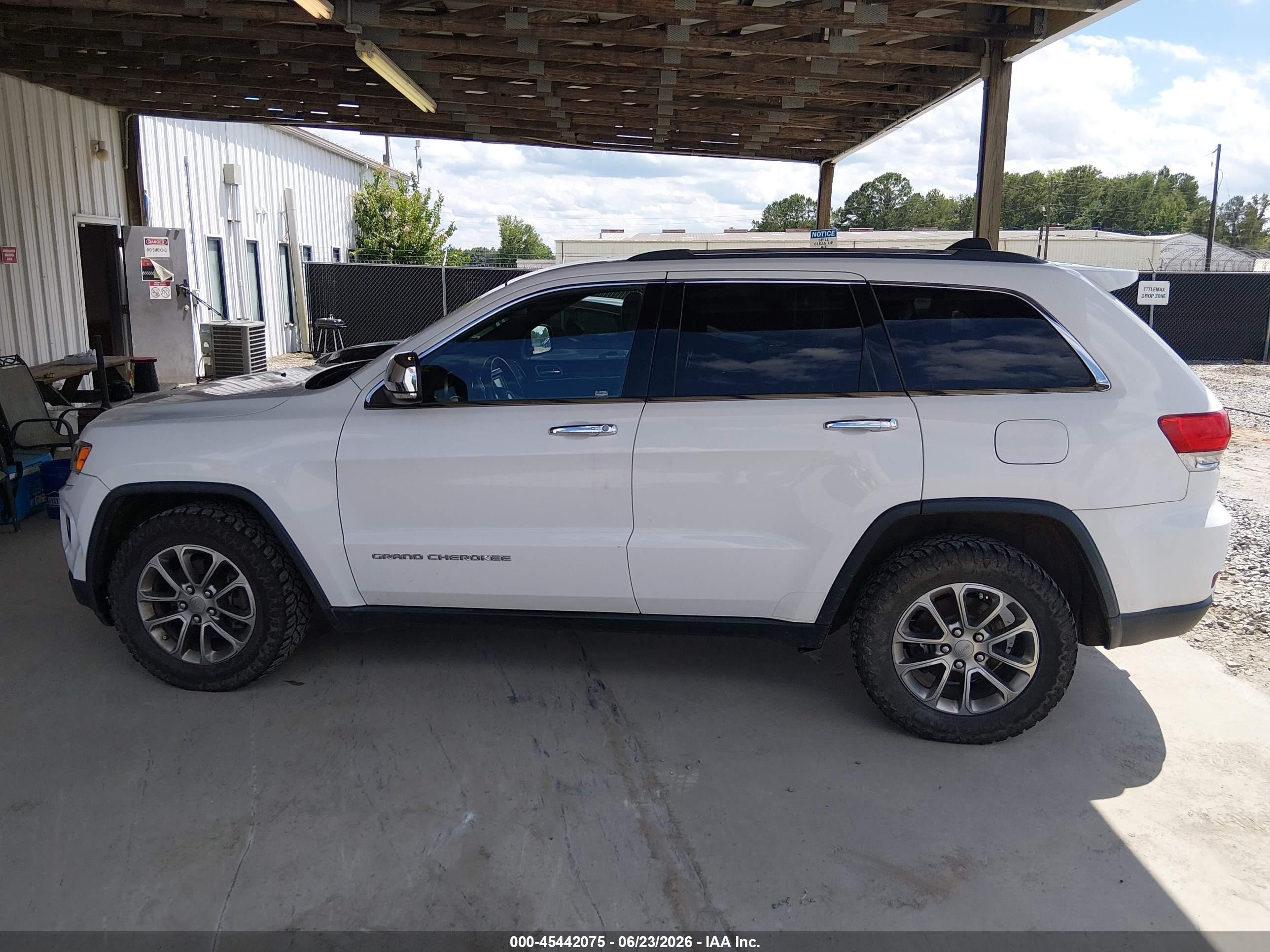 2015 Jeep Grand Cherokee Limited Белый vin: 1C4RJFBG5FC158567