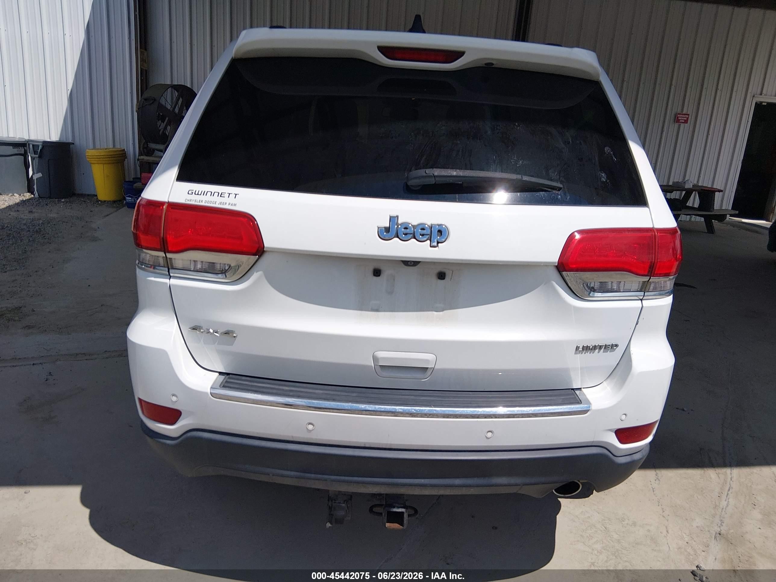 2015 Jeep Grand Cherokee Limited Белый vin: 1C4RJFBG5FC158567