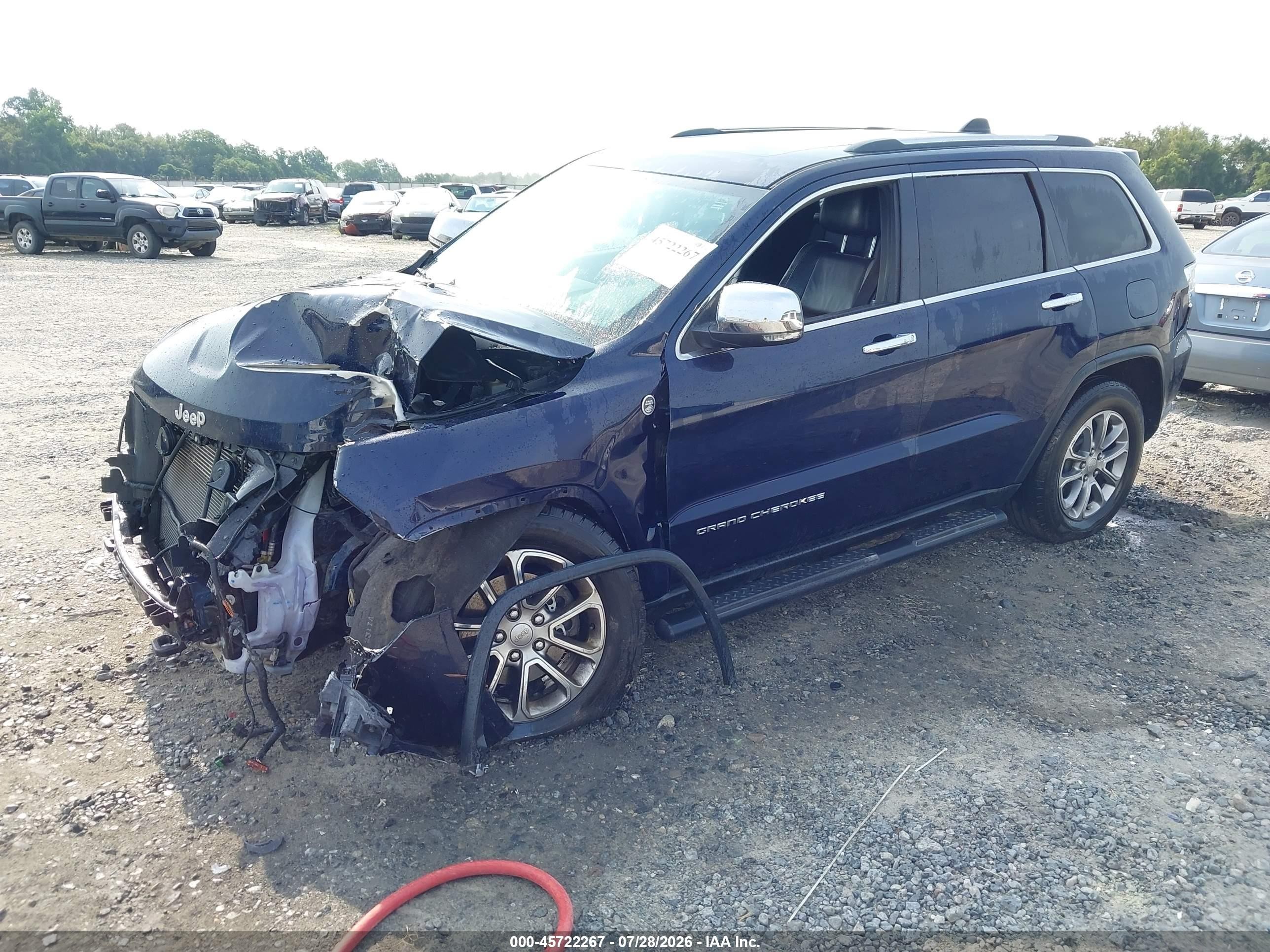 2015 Jeep Grand Cherokee Limited Blue vin: 1C4RJFBG5FC197983