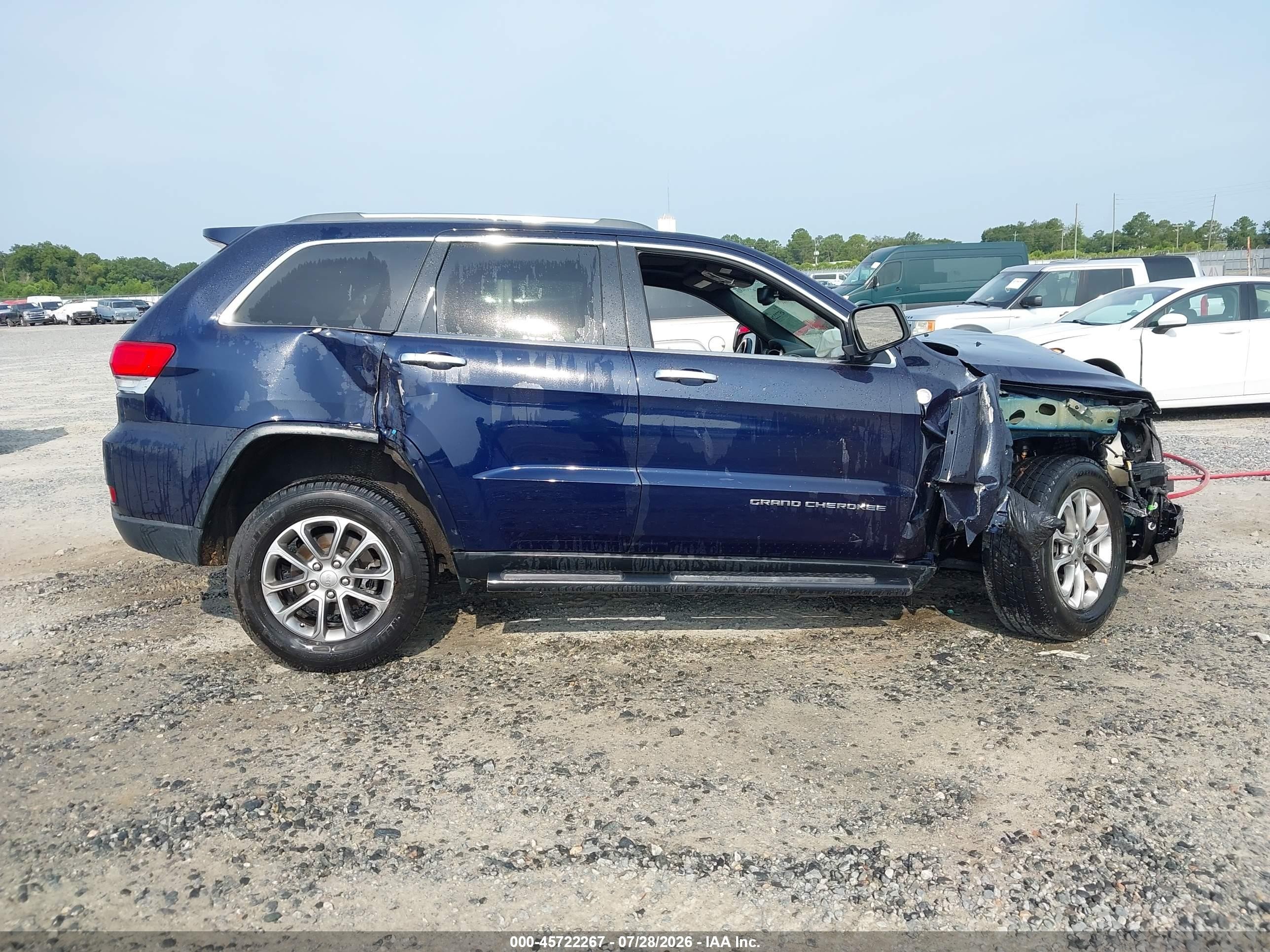 2015 Jeep Grand Cherokee Limited Blue vin: 1C4RJFBG5FC197983