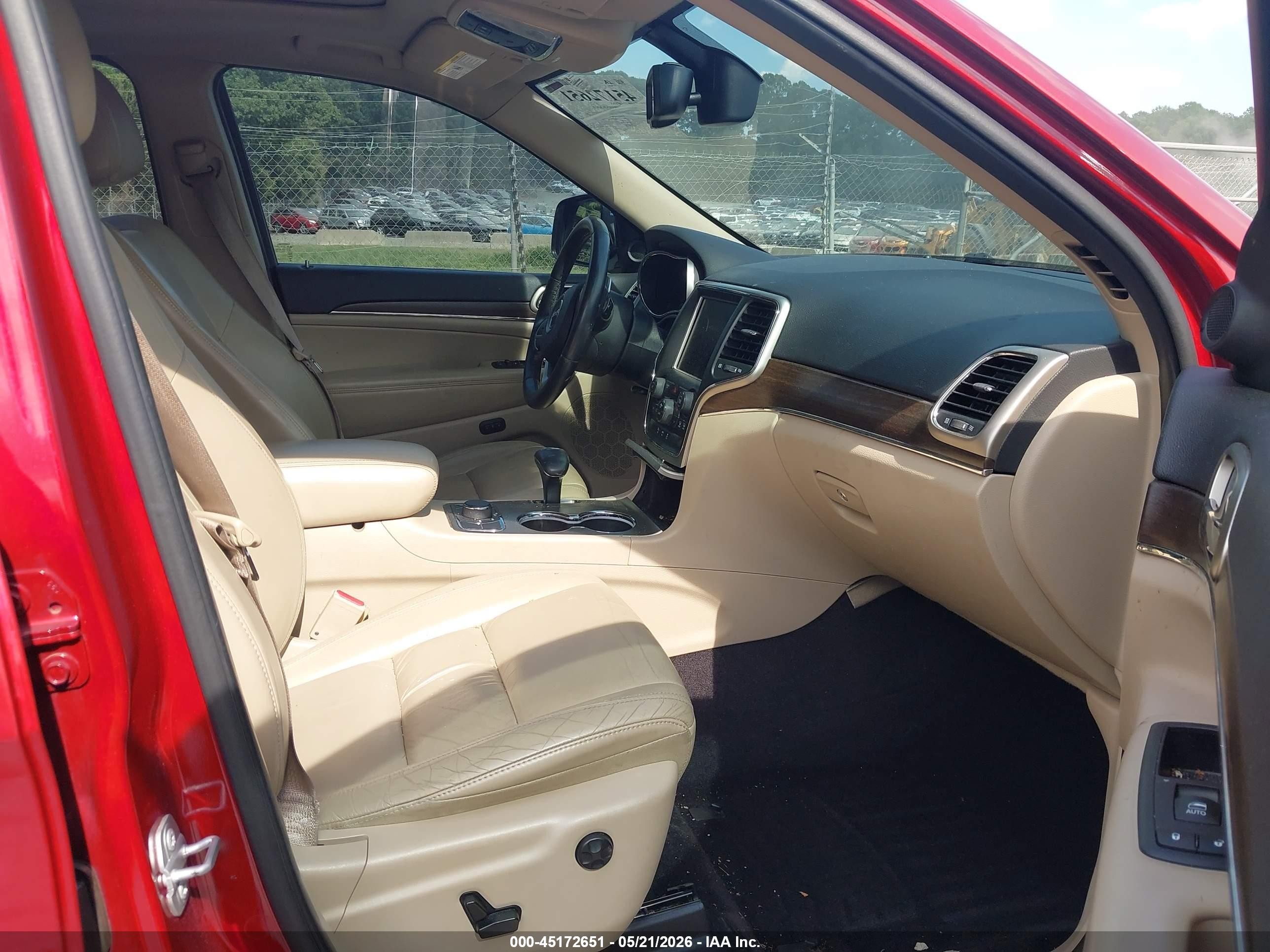 2015 Jeep Grand Cherokee Limited Burgundy vin: 1C4RJFBG5FC208979