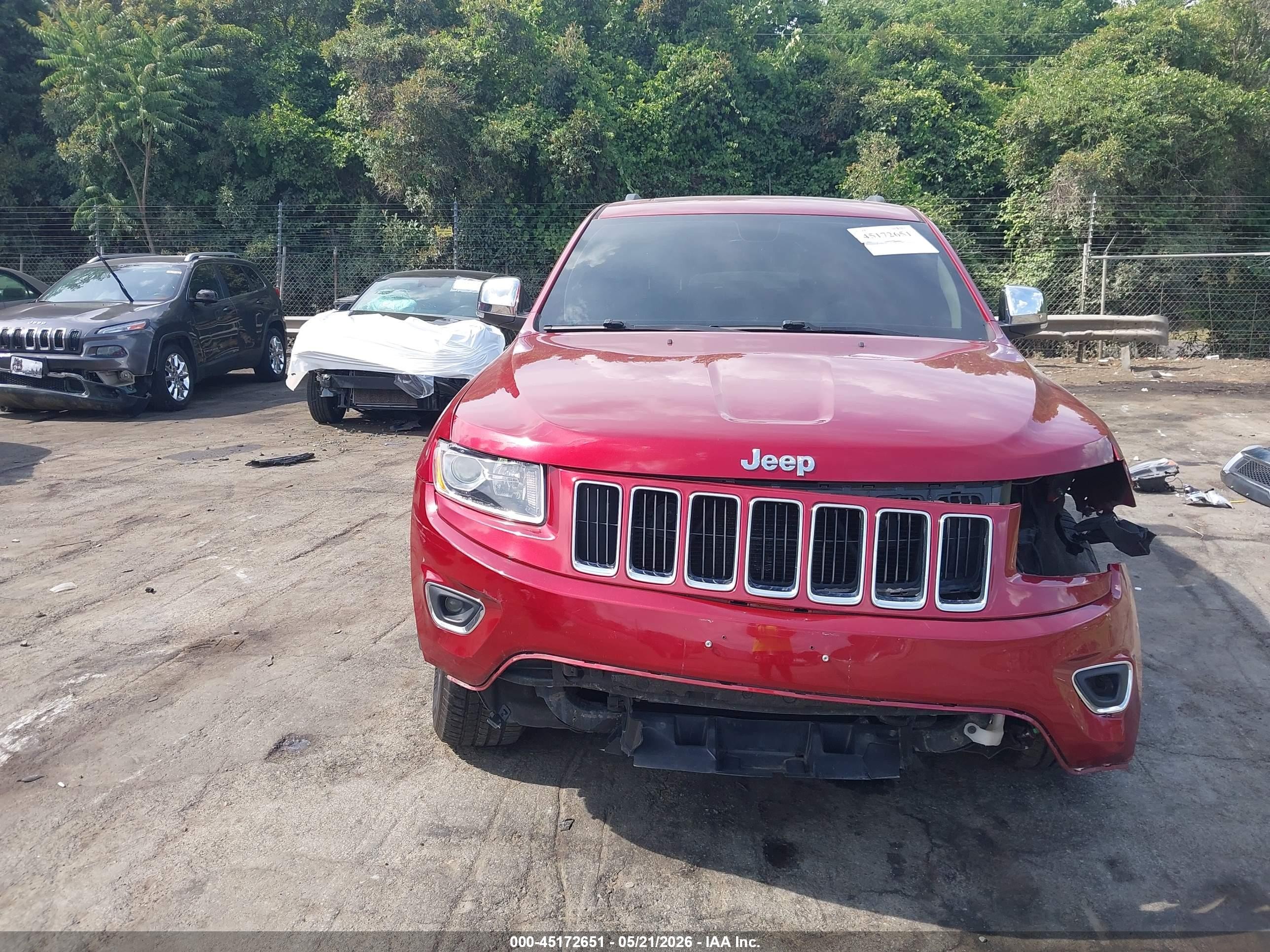 2015 Jeep Grand Cherokee Limited Burgundy vin: 1C4RJFBG5FC208979