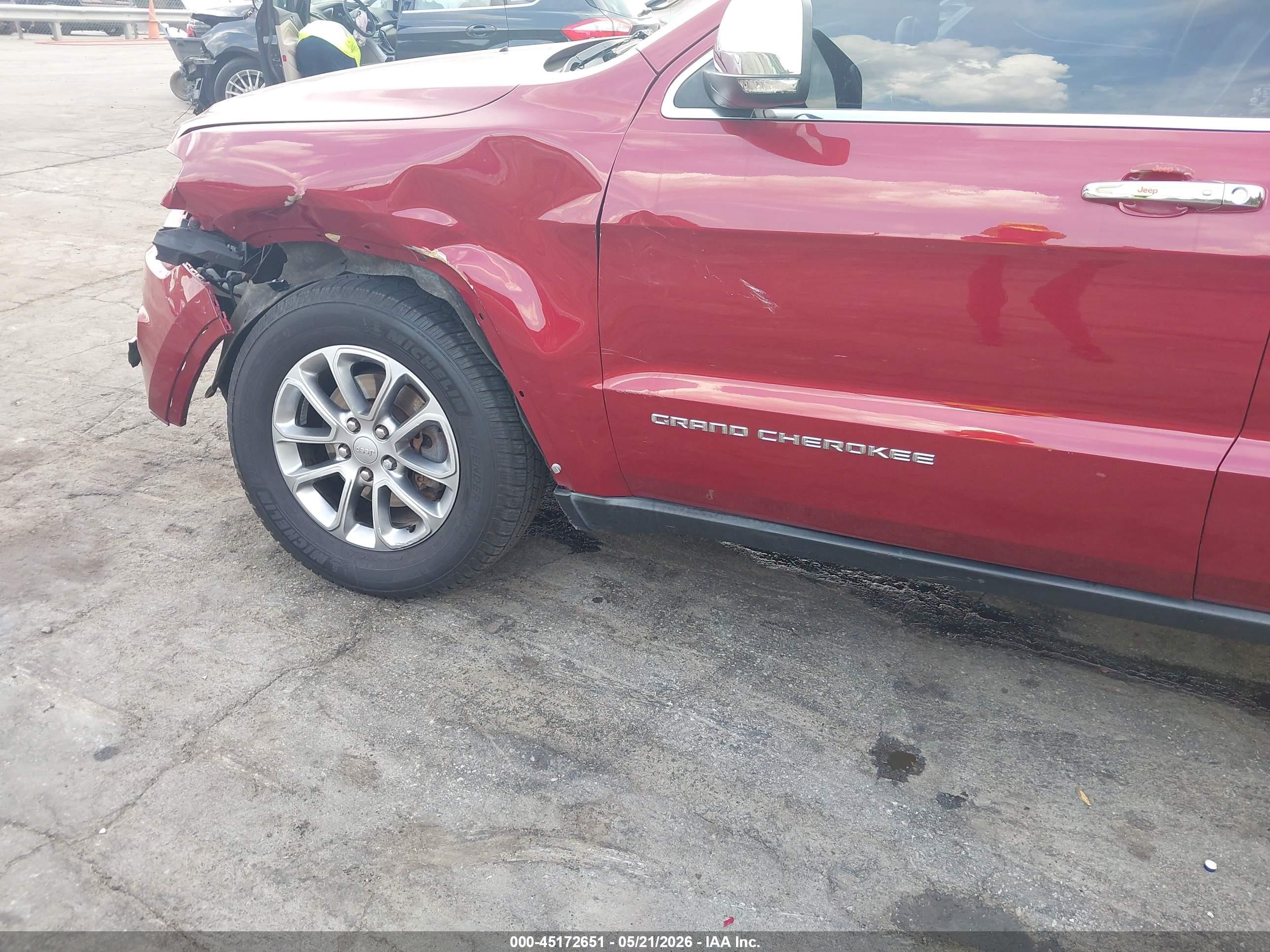2015 Jeep Grand Cherokee Limited Burgundy vin: 1C4RJFBG5FC208979