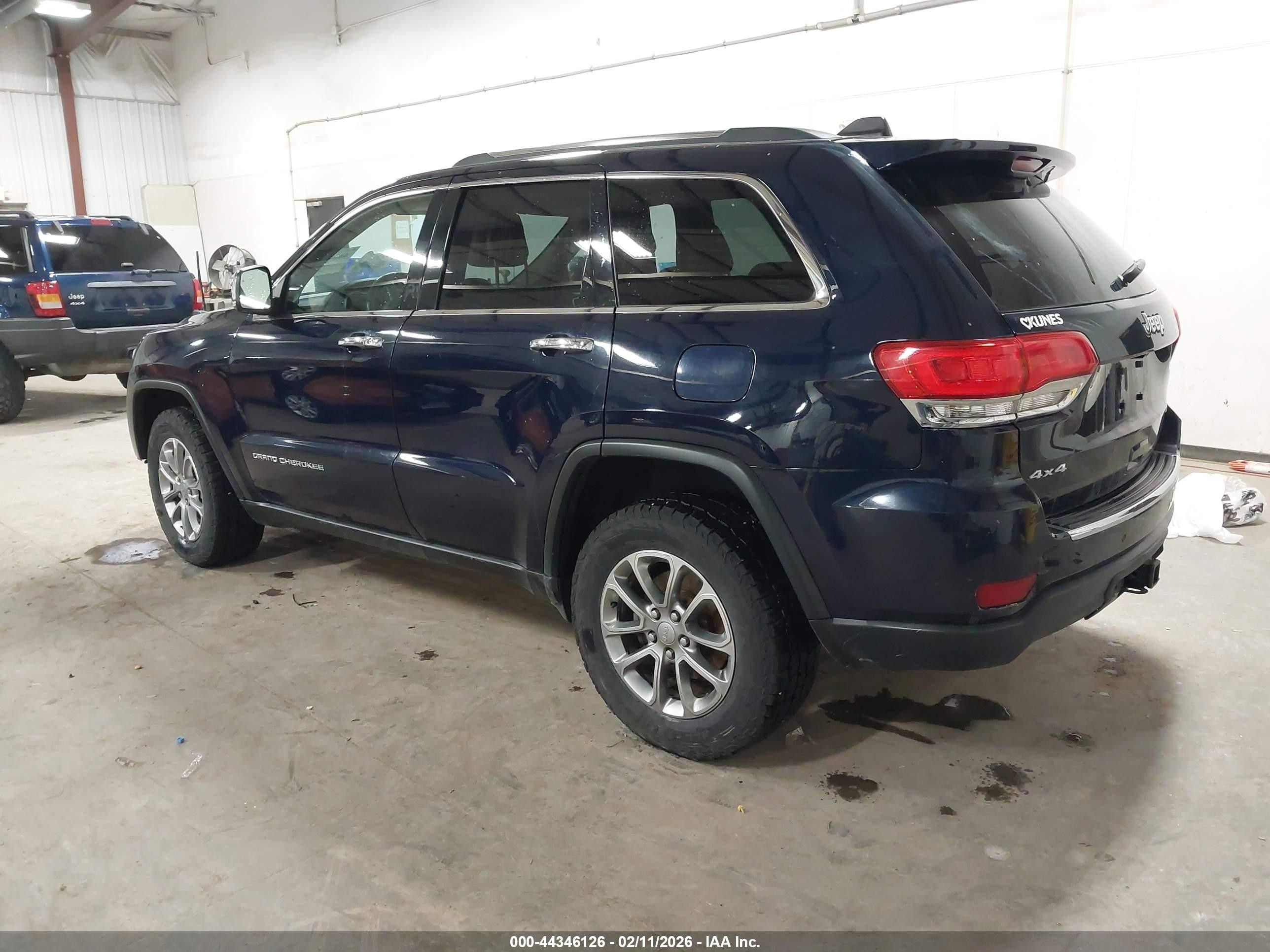 2015 Jeep Grand Cherokee Limited Blue vin: 1C4RJFBG5FC242971