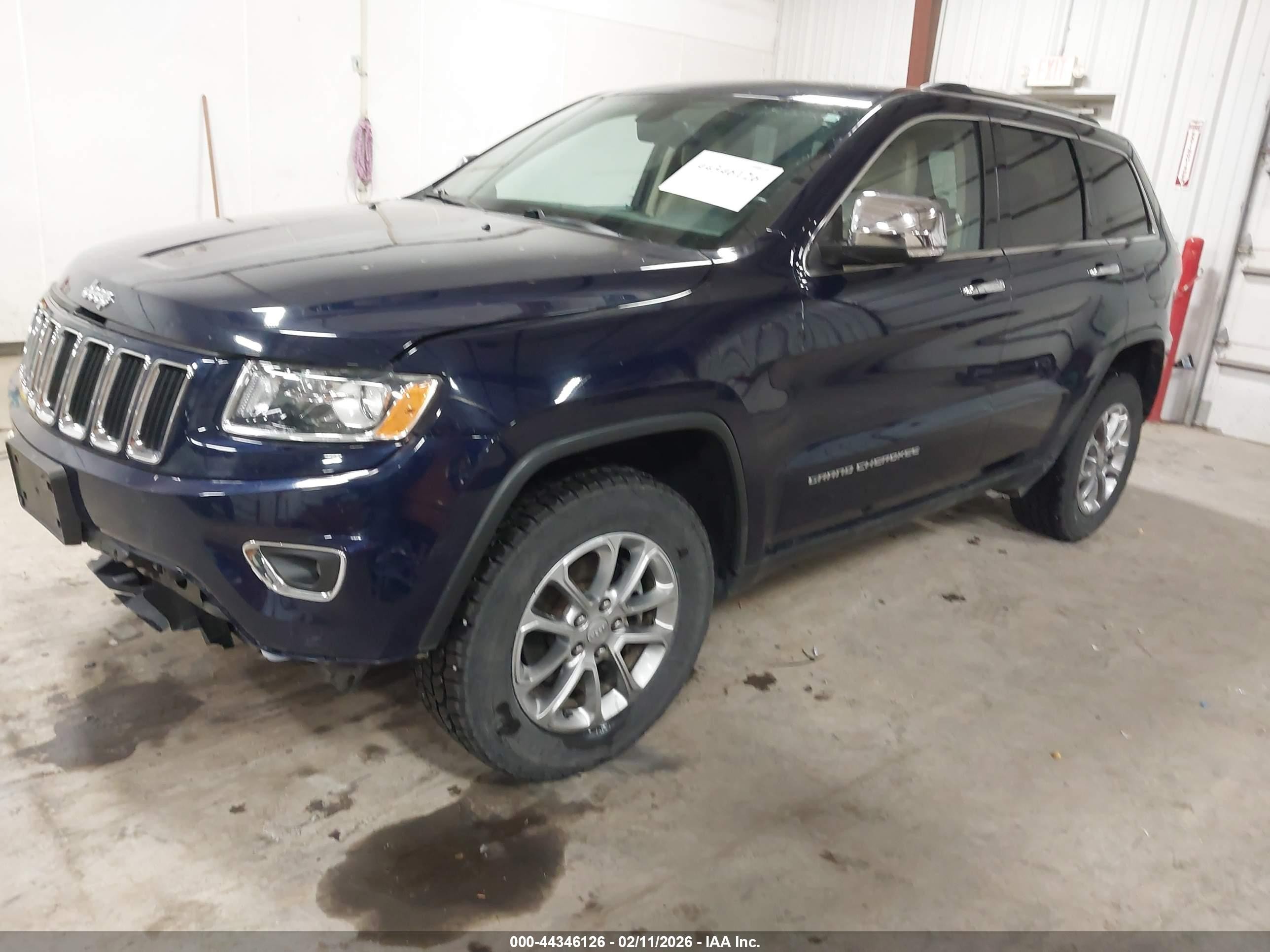 2015 Jeep Grand Cherokee Limited Blue vin: 1C4RJFBG5FC242971