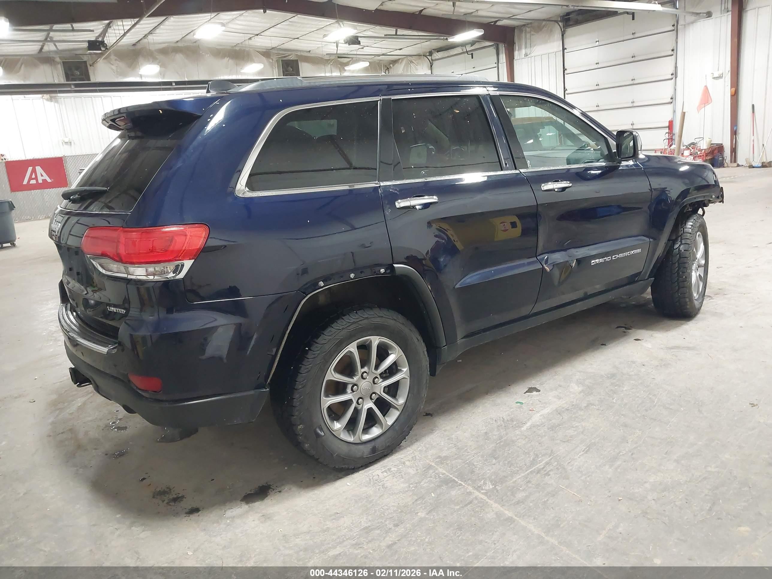 2015 Jeep Grand Cherokee Limited Blue vin: 1C4RJFBG5FC242971