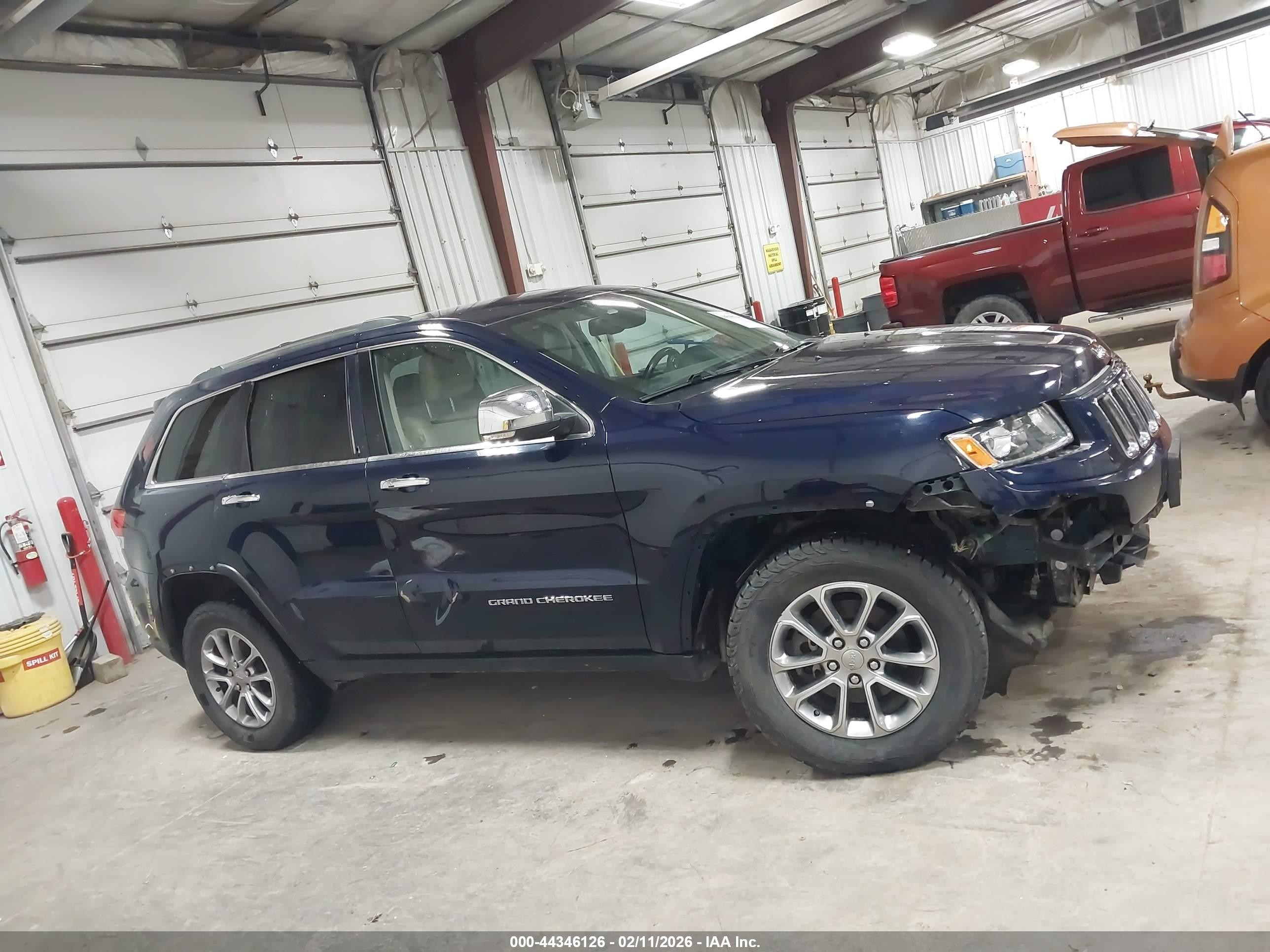 2015 Jeep Grand Cherokee Limited Blue vin: 1C4RJFBG5FC242971