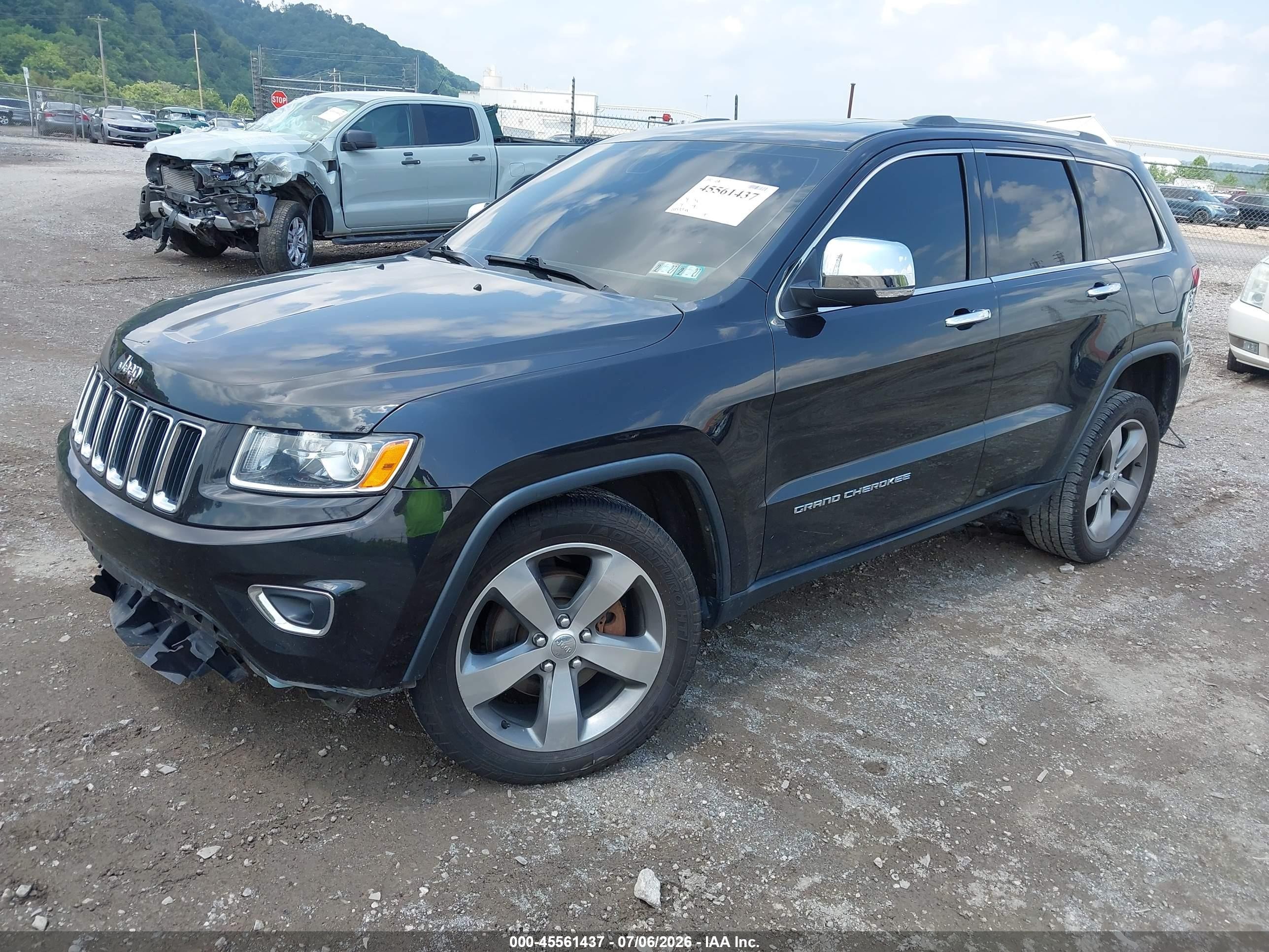2015 Jeep Grand Cherokee Limited Черный vin: 1C4RJFBG5FC643484