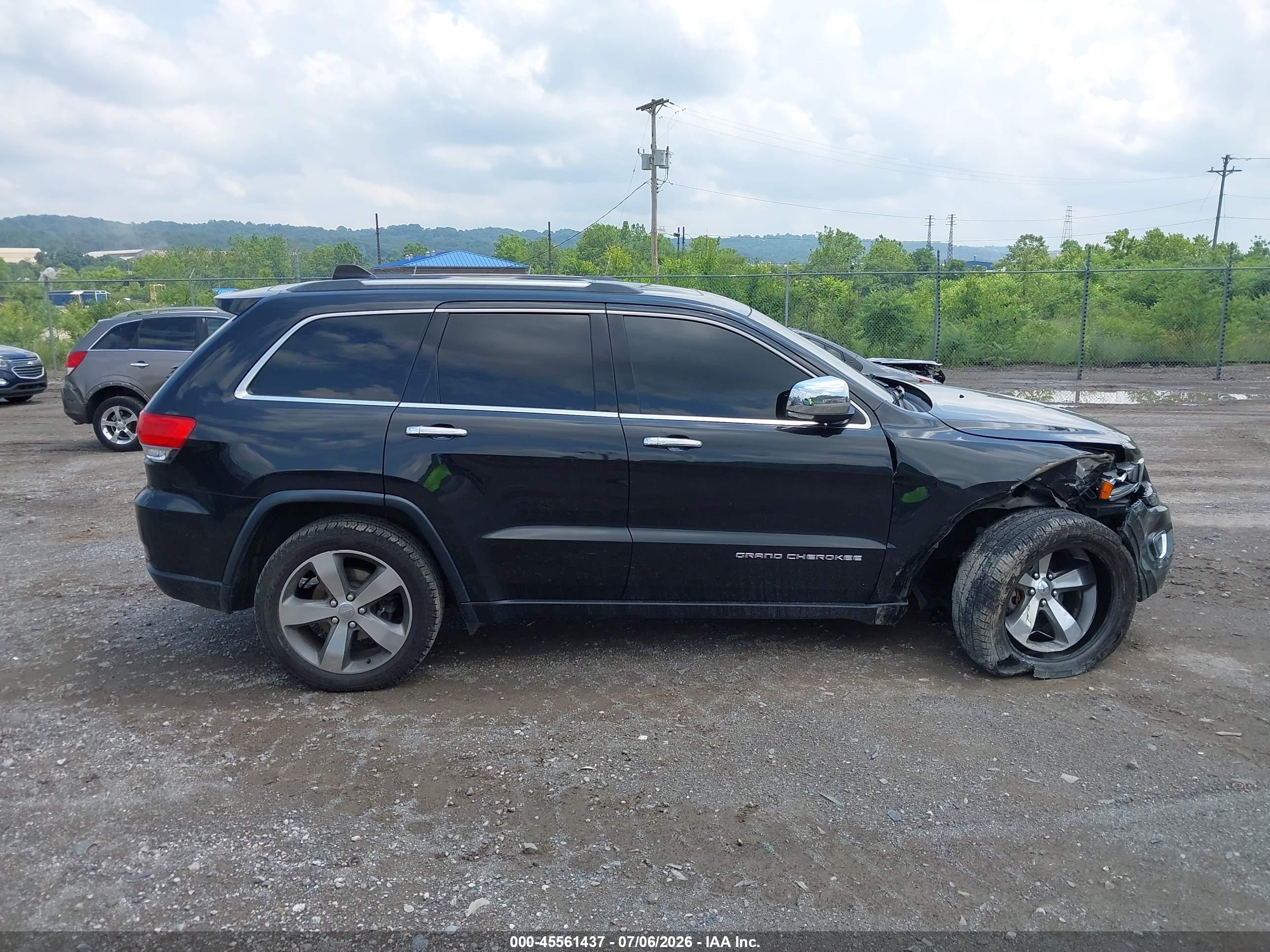 2015 Jeep Grand Cherokee Limited Черный vin: 1C4RJFBG5FC643484