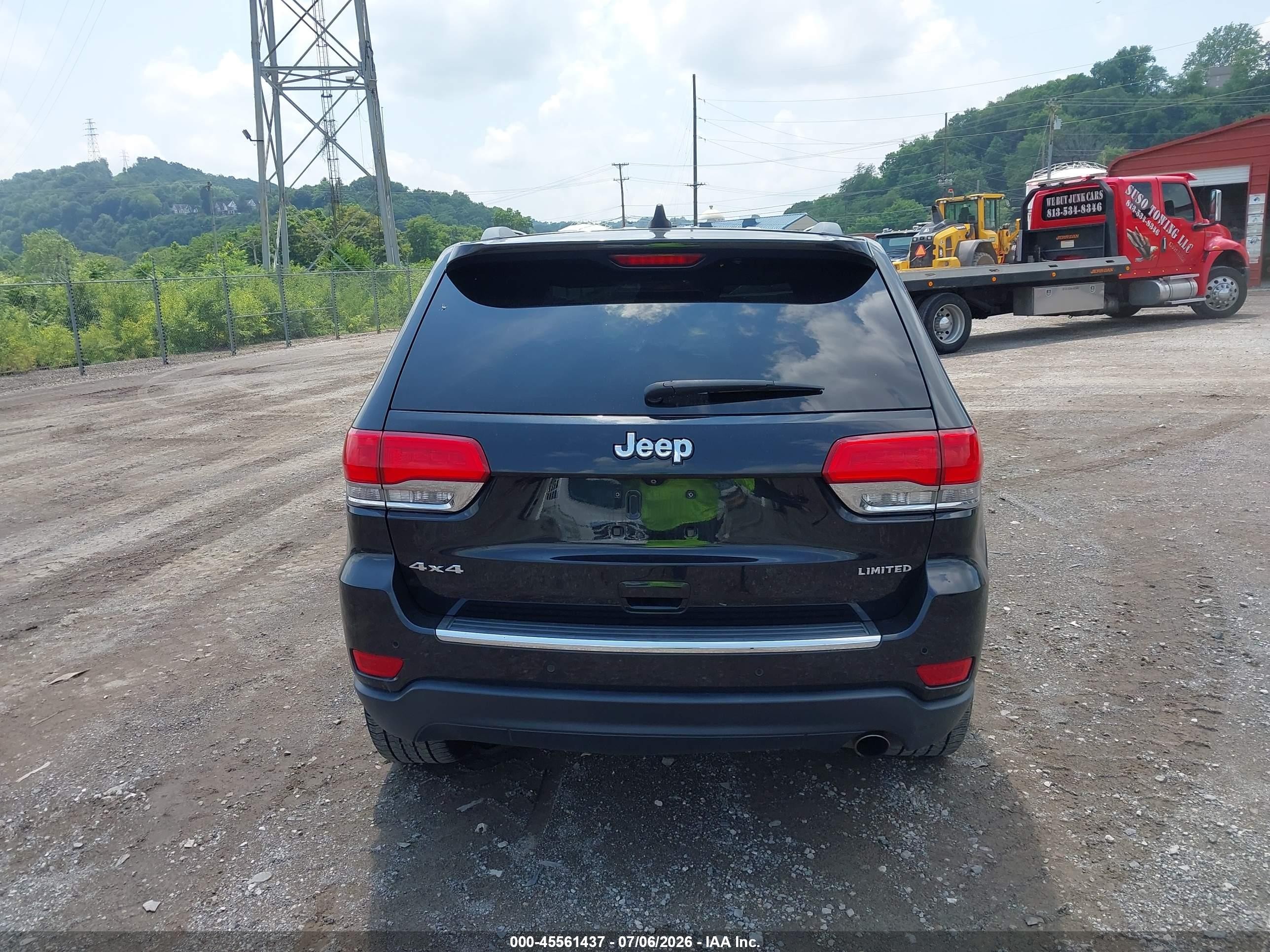 2015 Jeep Grand Cherokee Limited Черный vin: 1C4RJFBG5FC643484