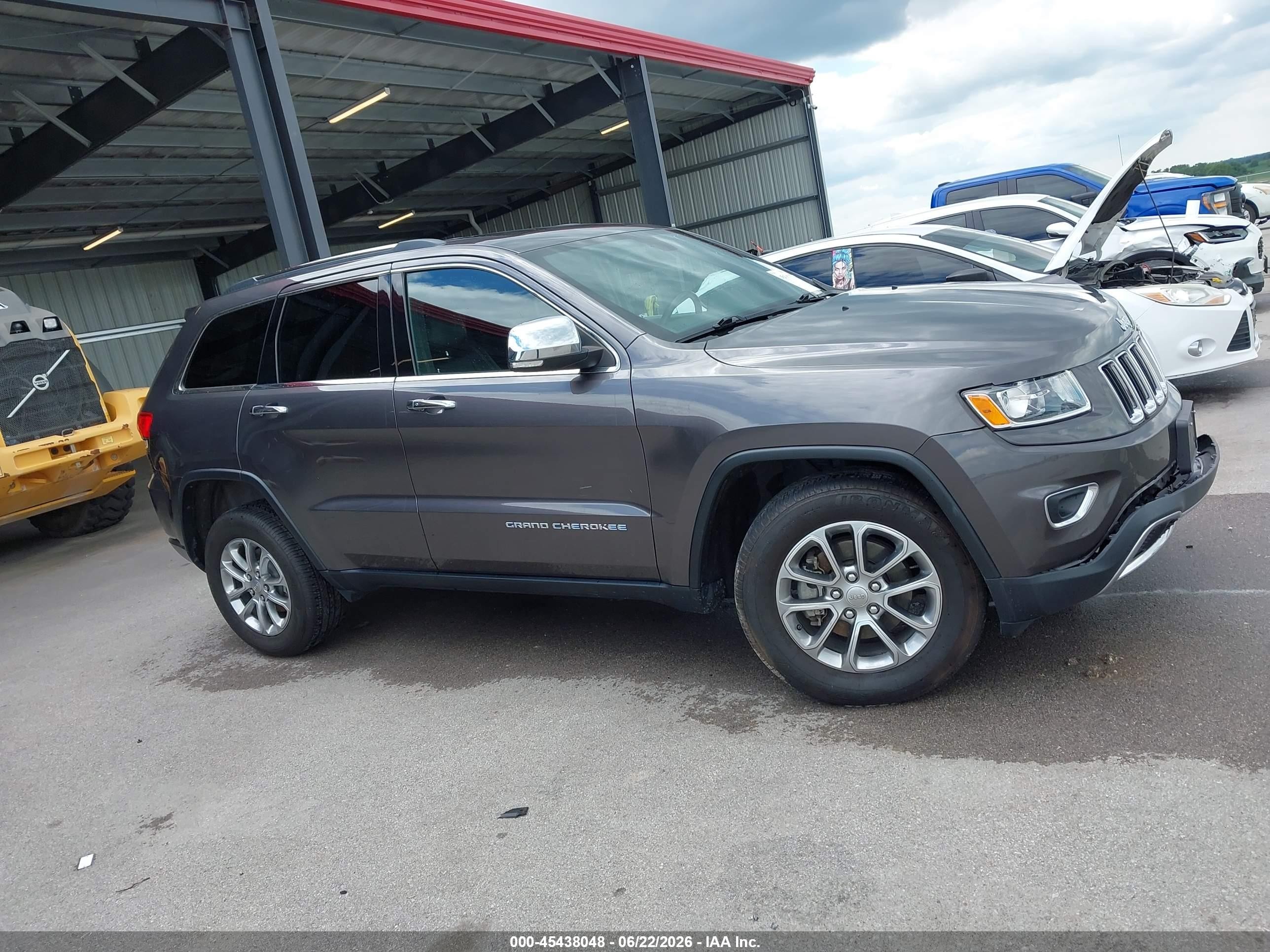 2015 Jeep Grand Cherokee Limited Gray vin: 1C4RJFBG5FC661581