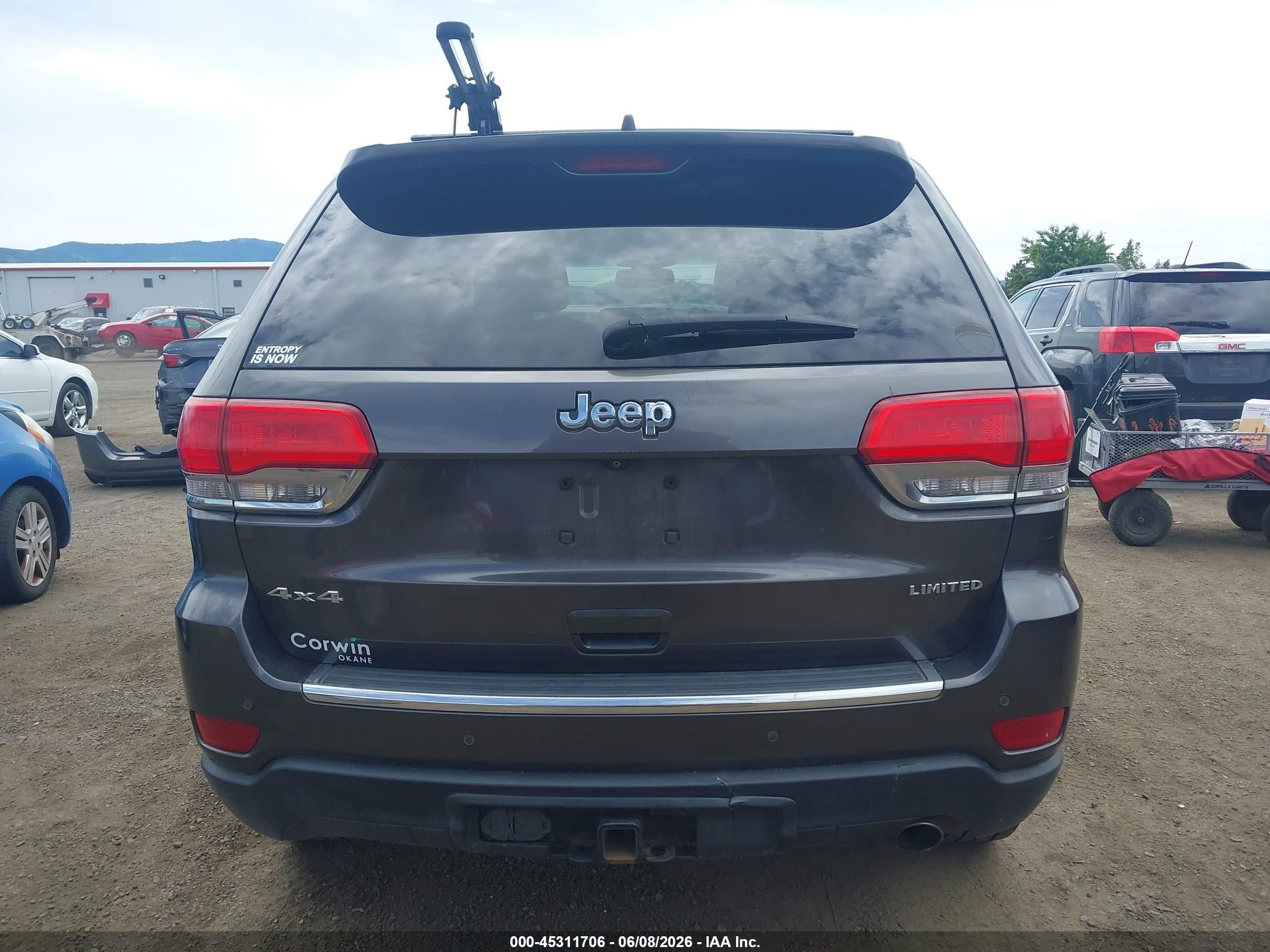 2015 Jeep Grand Cherokee Limited Black vin: 1C4RJFBG5FC662570
