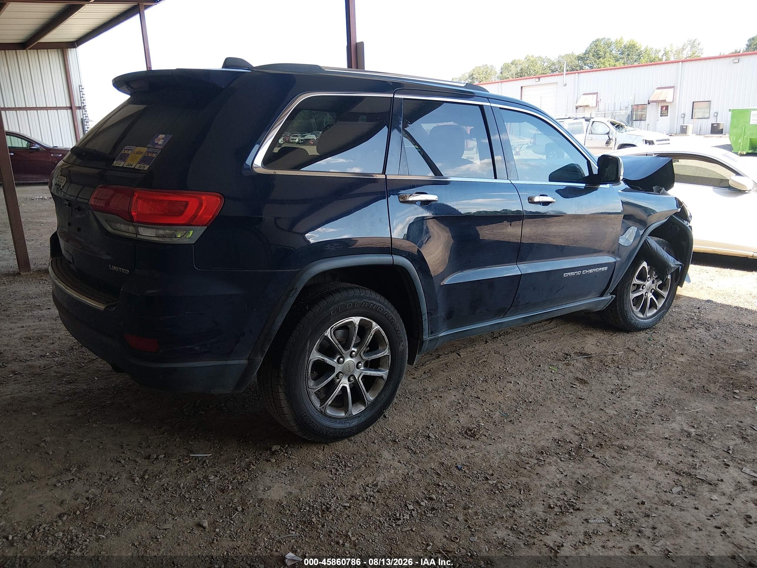 2015 Jeep Grand Cherokee Limited Blue vin: 1C4RJFBG5FC664321