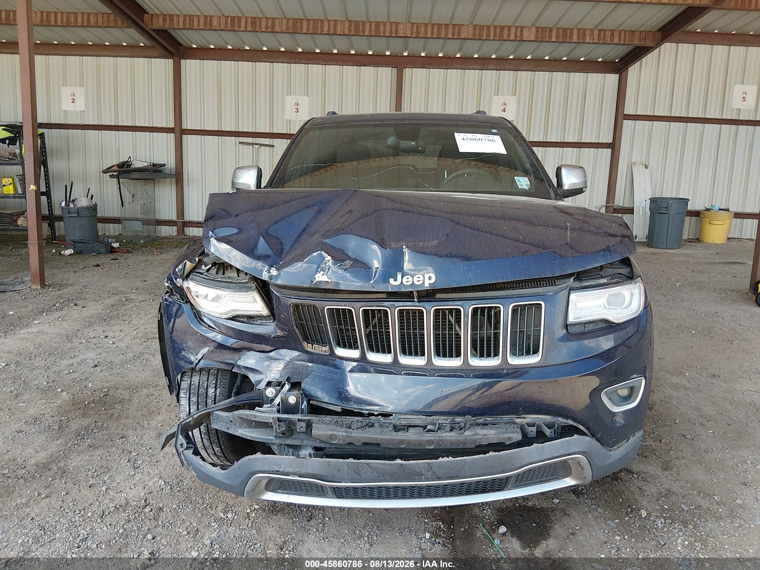 2015 Jeep Grand Cherokee Limited Blue vin: 1C4RJFBG5FC664321
