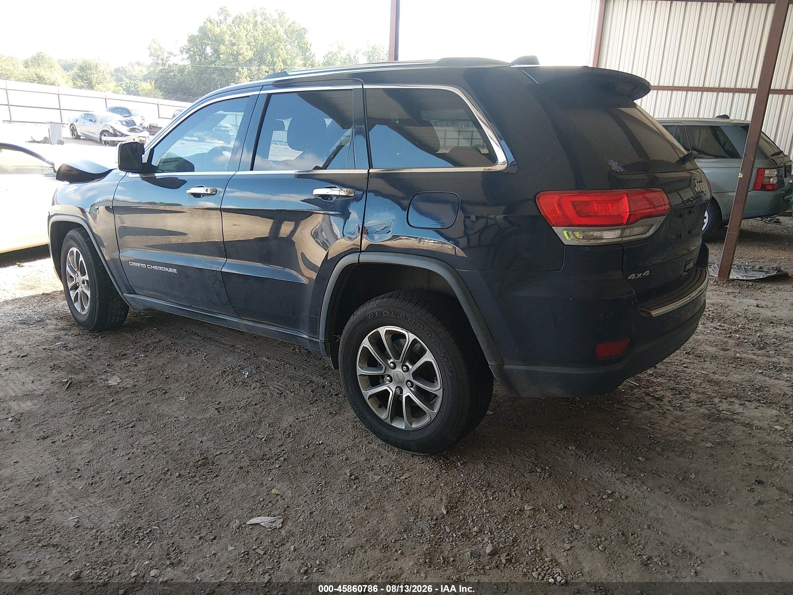 2015 Jeep Grand Cherokee Limited Blue vin: 1C4RJFBG5FC664321