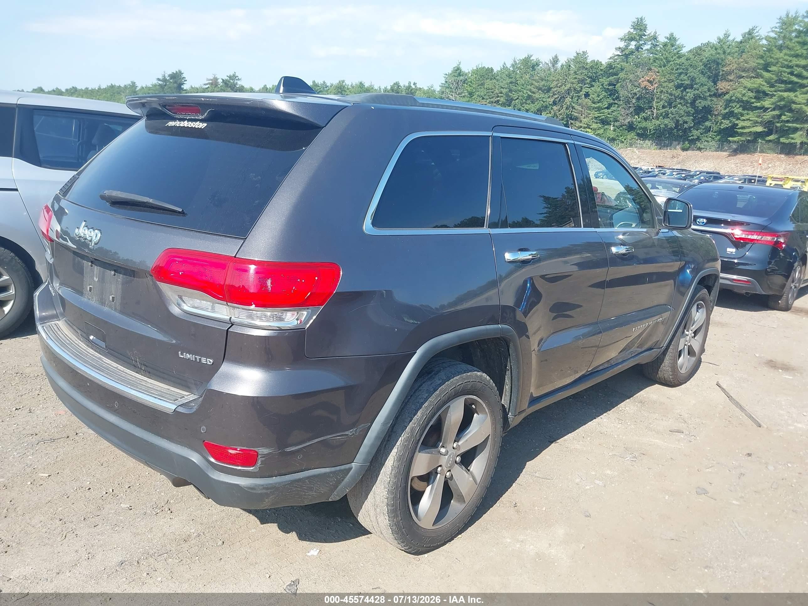 2015 Jeep Grand Cherokee Limited Gray vin: 1C4RJFBG5FC679045