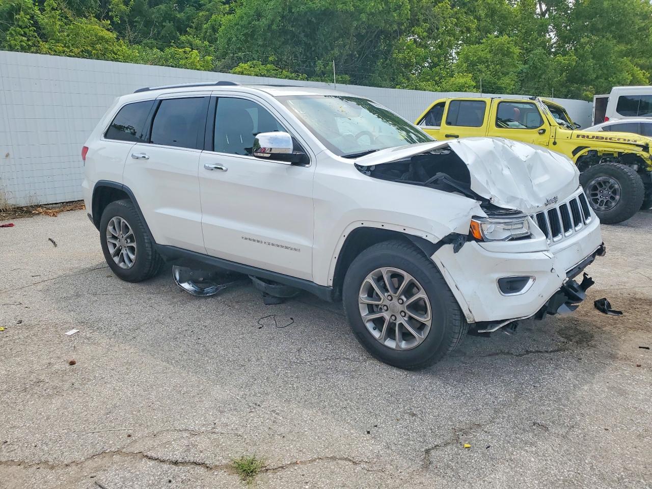 2015 Jeep Grand Cherokee Limited White vin: 1C4RJFBG5FC717731