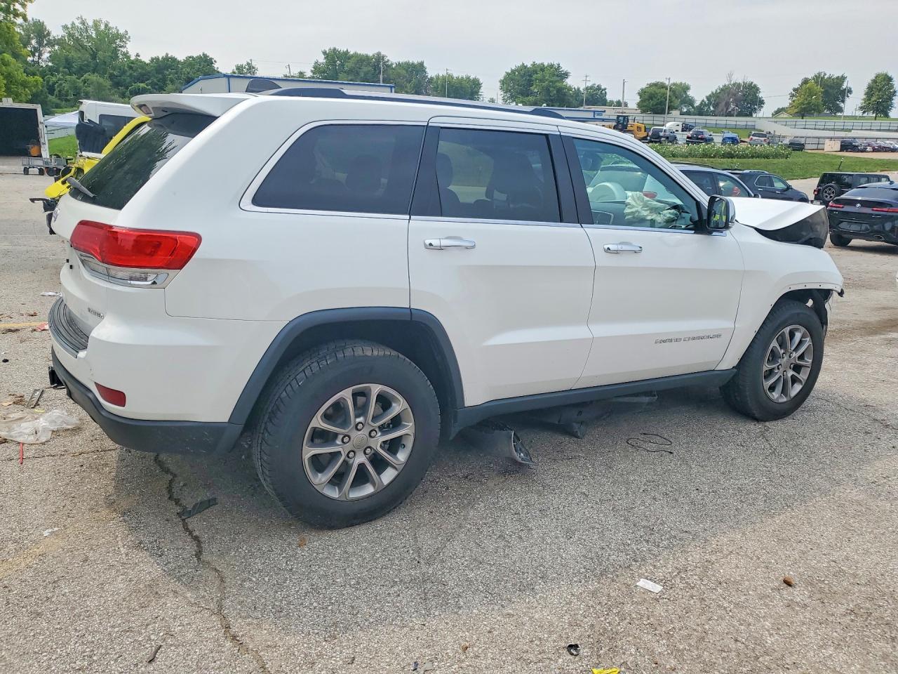 2015 Jeep Grand Cherokee Limited White vin: 1C4RJFBG5FC717731