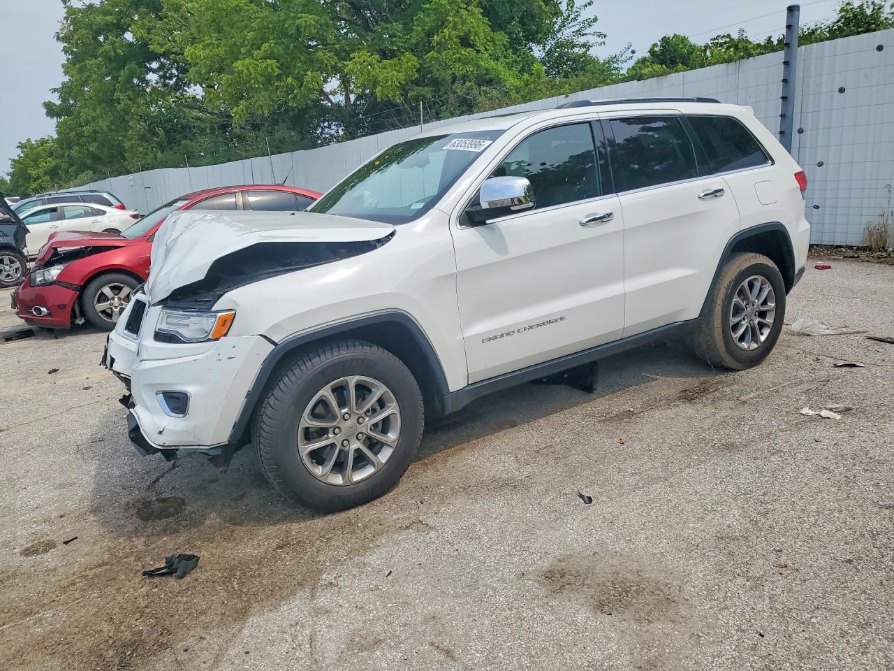 2015 Jeep Grand Cherokee Limited White vin: 1C4RJFBG5FC717731