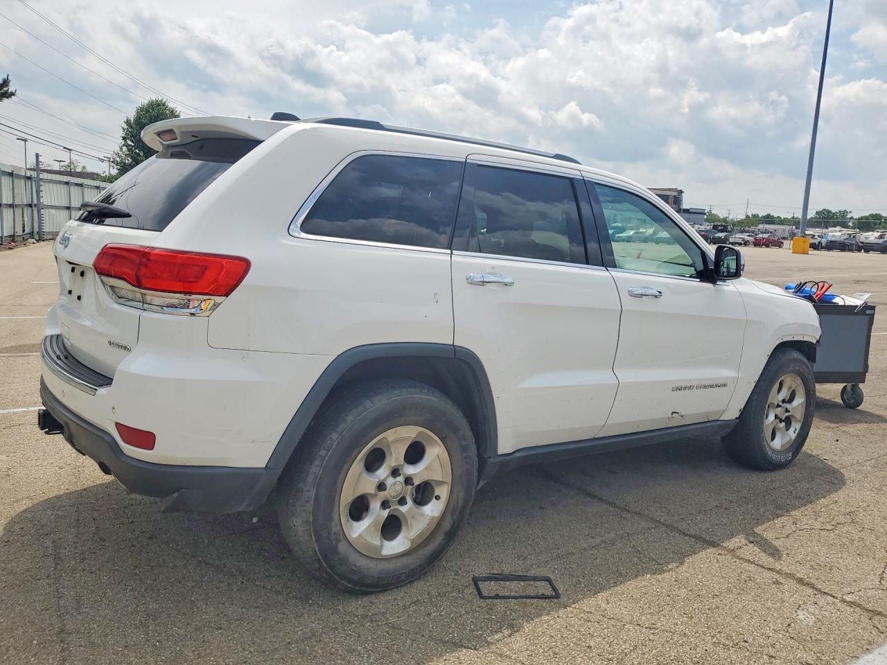 2015 Jeep Grand Cherokee Limited White vin: 1C4RJFBG5FC726459