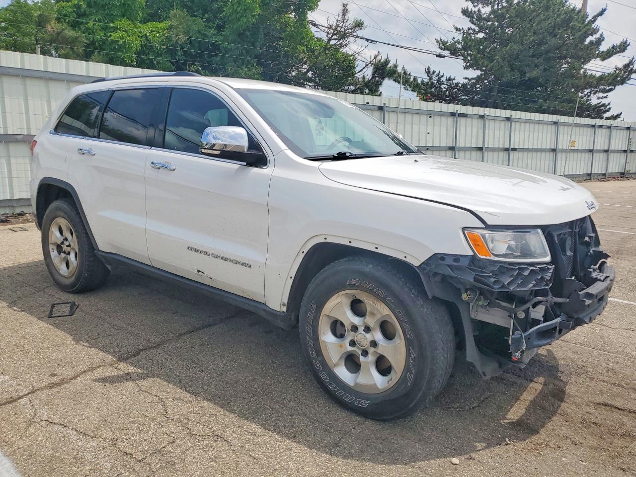 2015 Jeep Grand Cherokee Limited White vin: 1C4RJFBG5FC726459