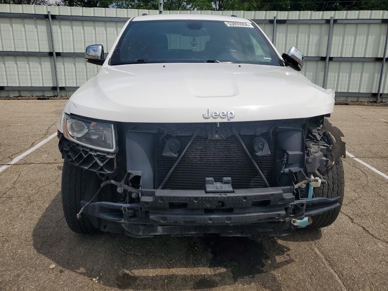 2015 Jeep Grand Cherokee Limited White vin: 1C4RJFBG5FC726459