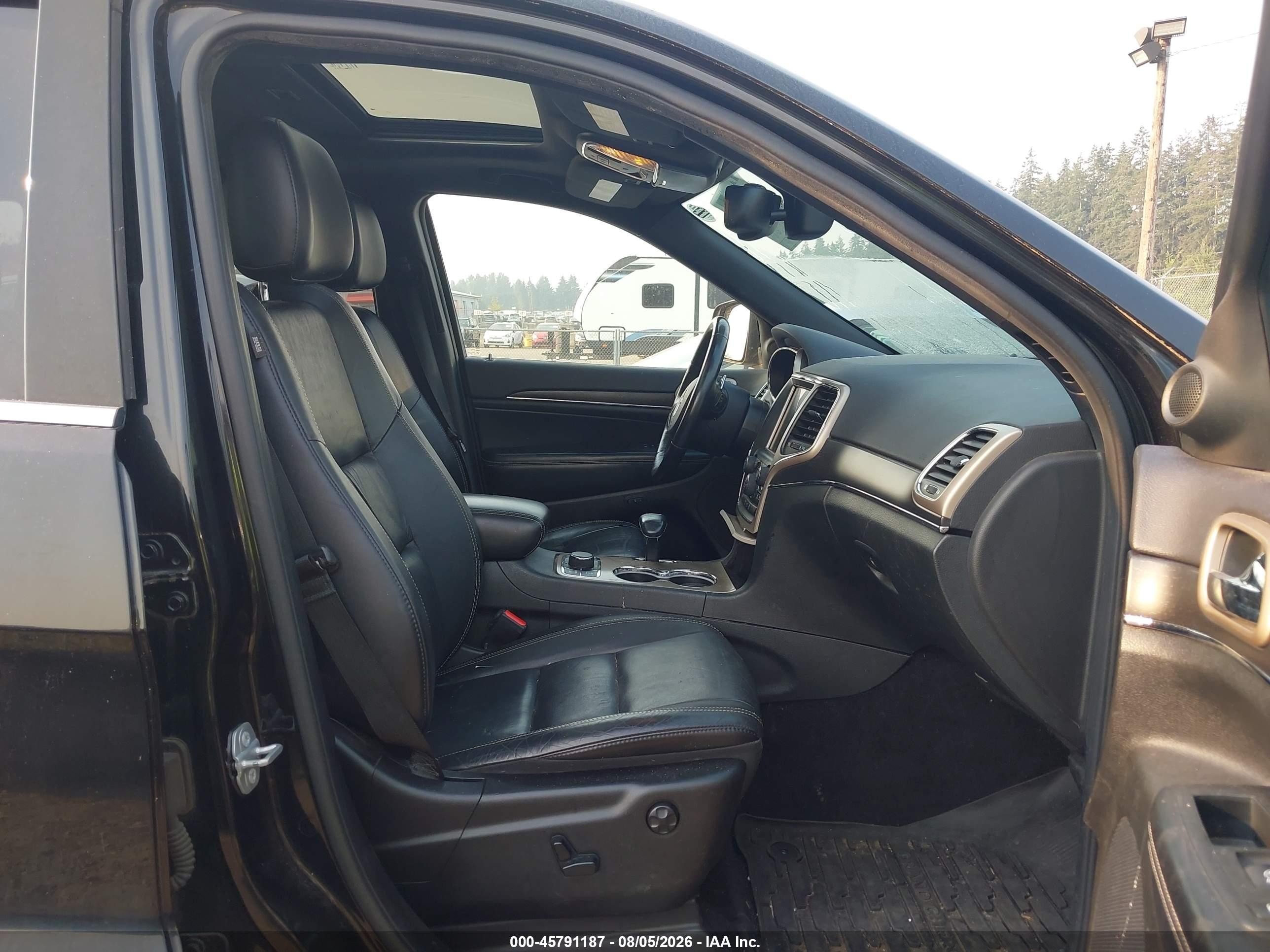 2015 Jeep Grand Cherokee Limited Black vin: 1C4RJFBG5FC738904