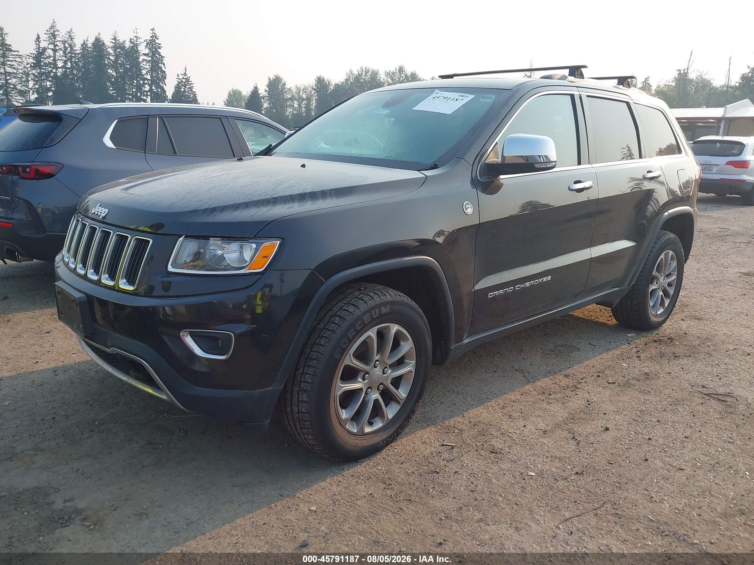 2015 Jeep Grand Cherokee Limited Black vin: 1C4RJFBG5FC738904