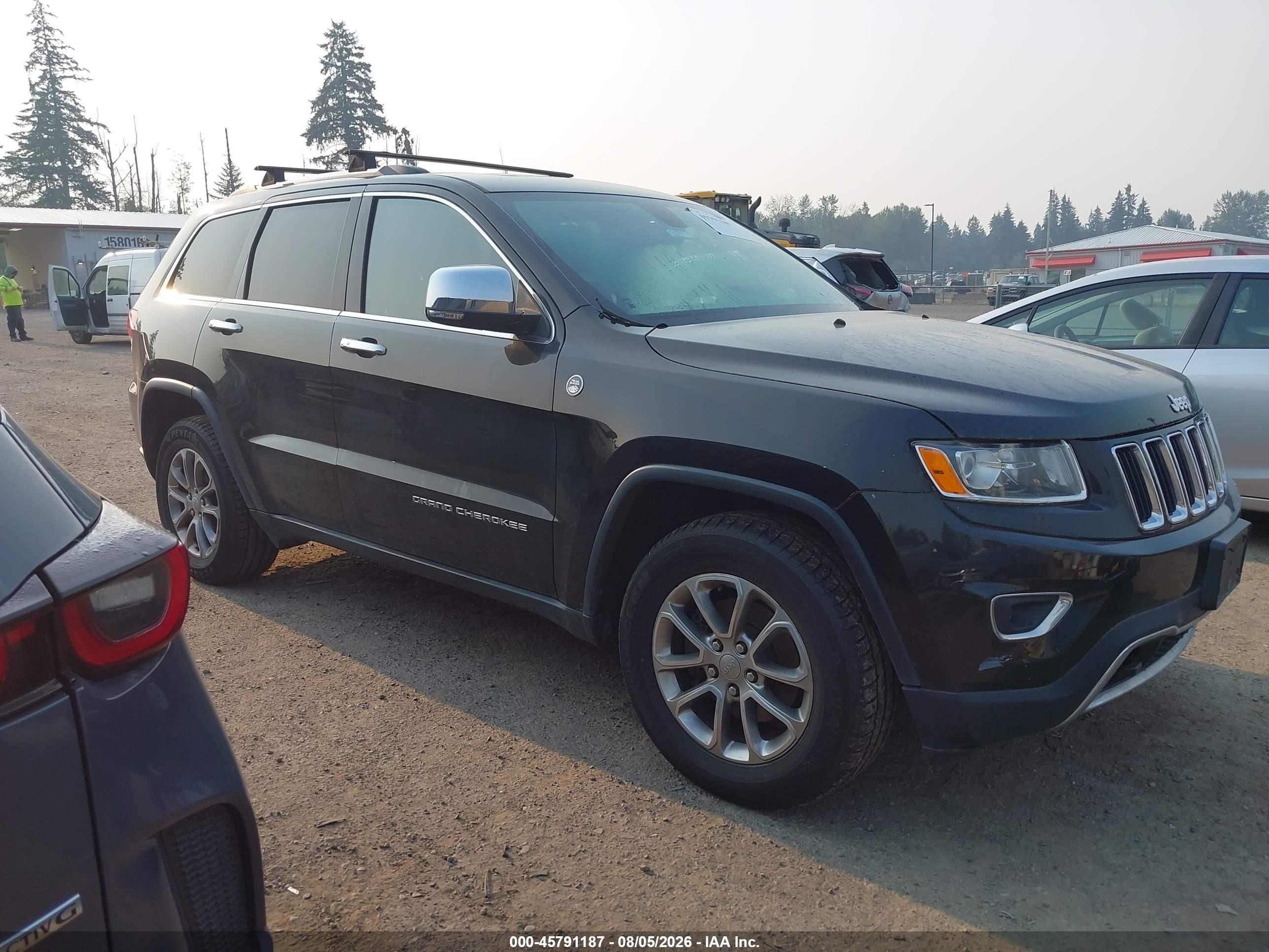 2015 Jeep Grand Cherokee Limited Black vin: 1C4RJFBG5FC738904