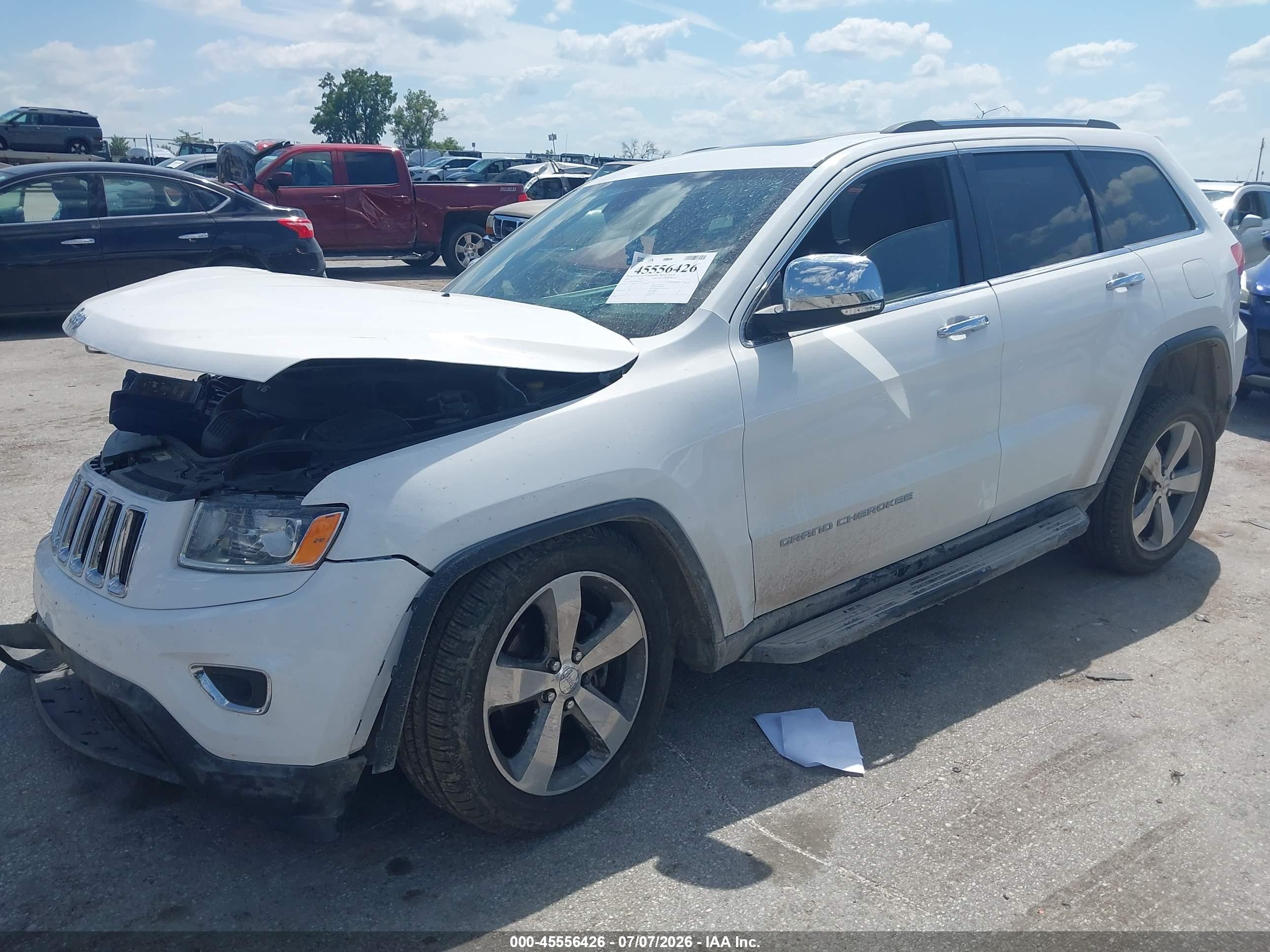 2015 Jeep Grand Cherokee Limited Белый vin: 1C4RJFBG5FC776455