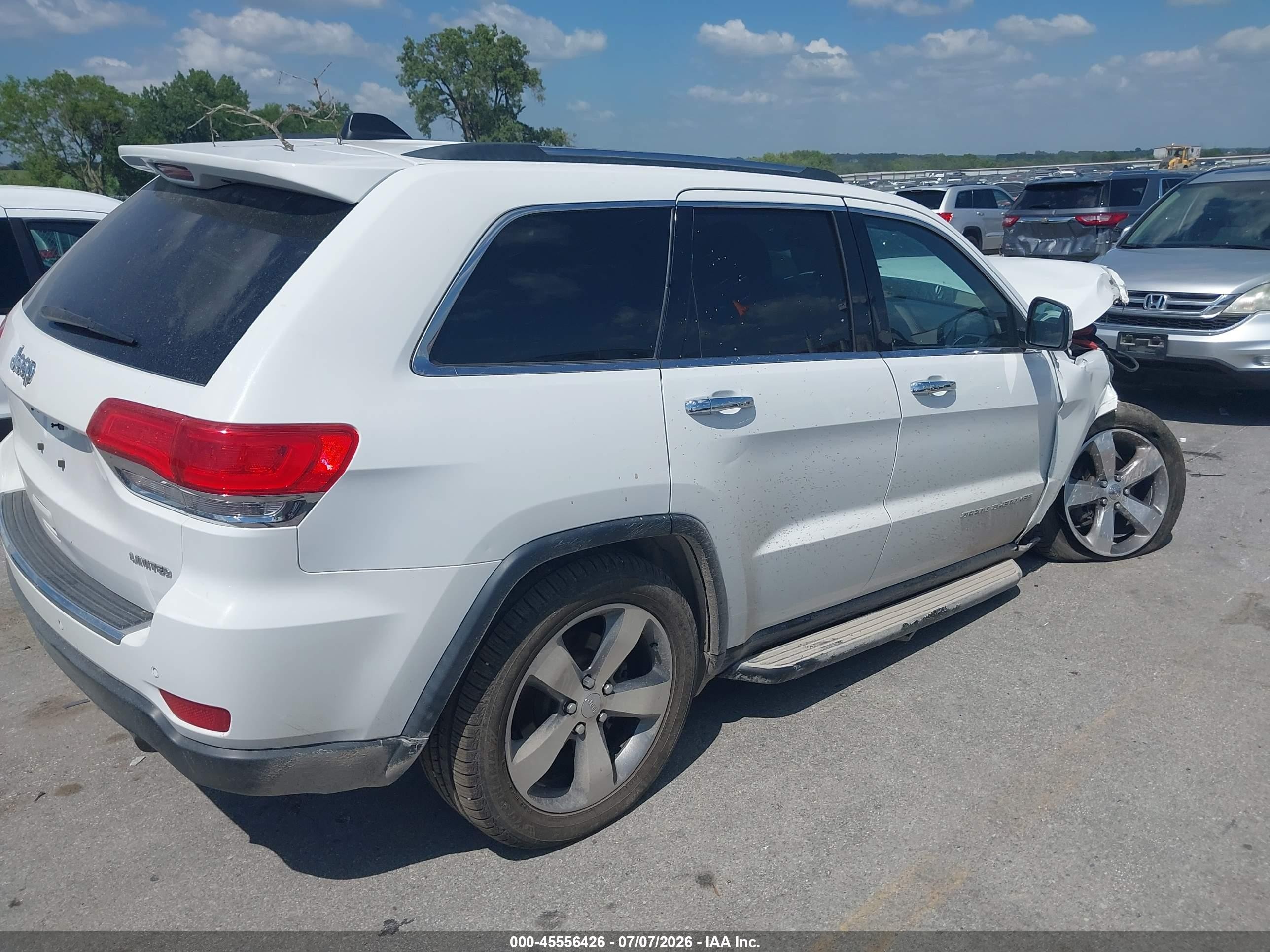 2015 Jeep Grand Cherokee Limited Белый vin: 1C4RJFBG5FC776455