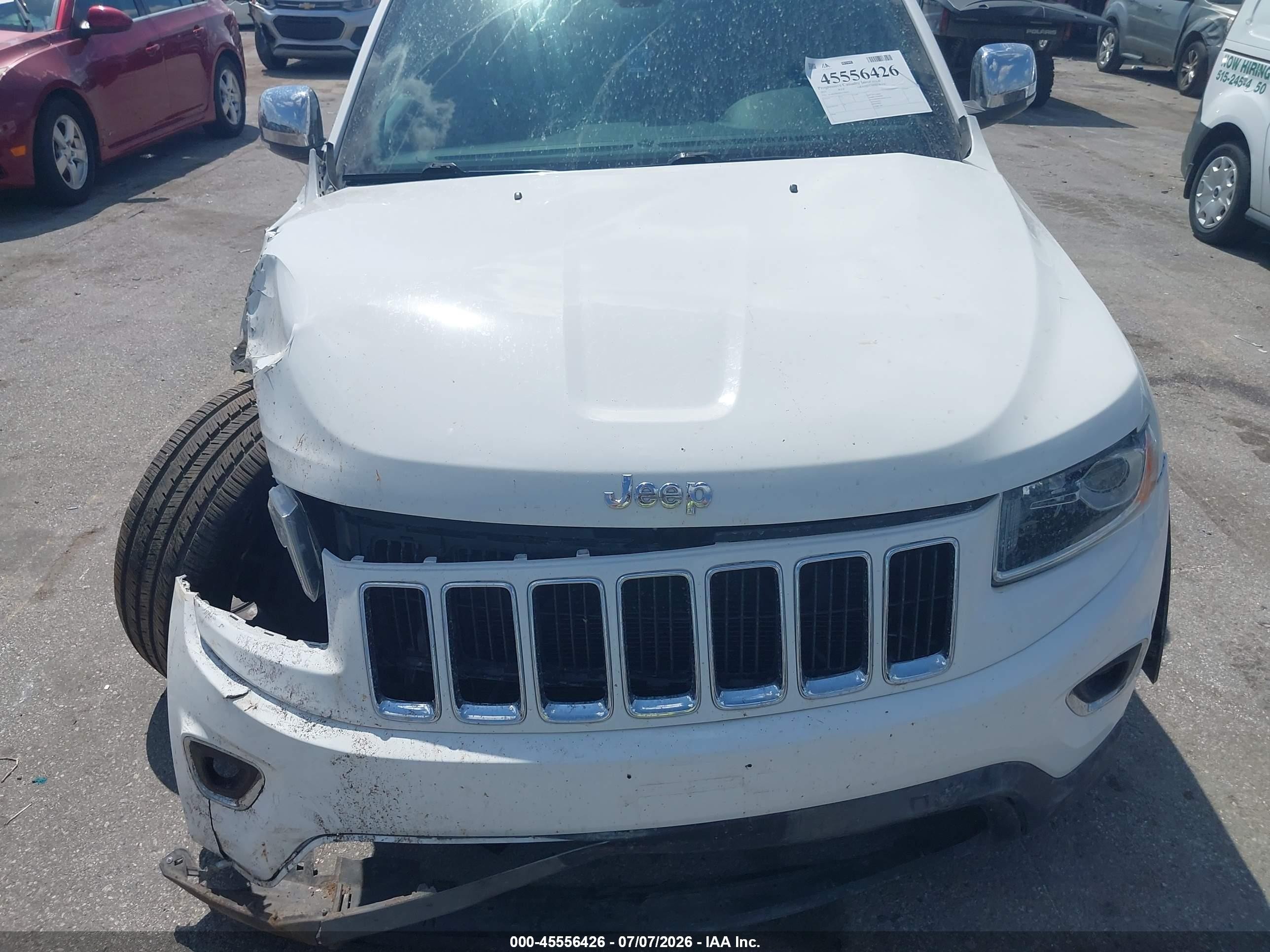 2015 Jeep Grand Cherokee Limited Белый vin: 1C4RJFBG5FC776455