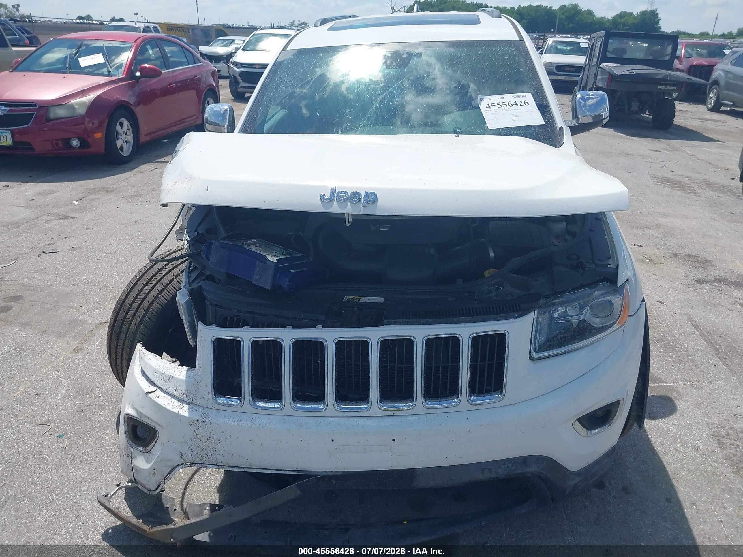 2015 Jeep Grand Cherokee Limited Белый vin: 1C4RJFBG5FC776455