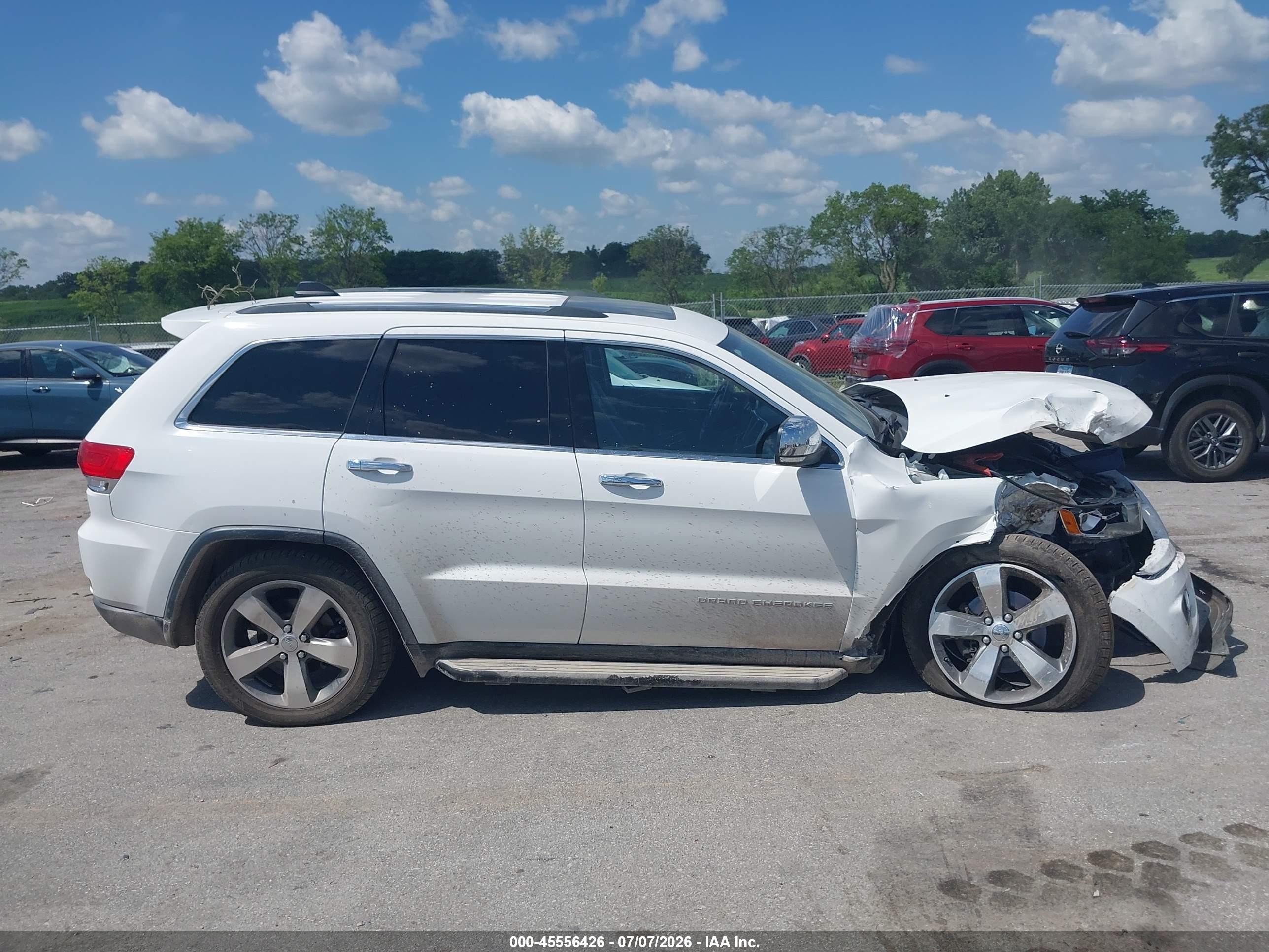 2015 Jeep Grand Cherokee Limited Белый vin: 1C4RJFBG5FC776455