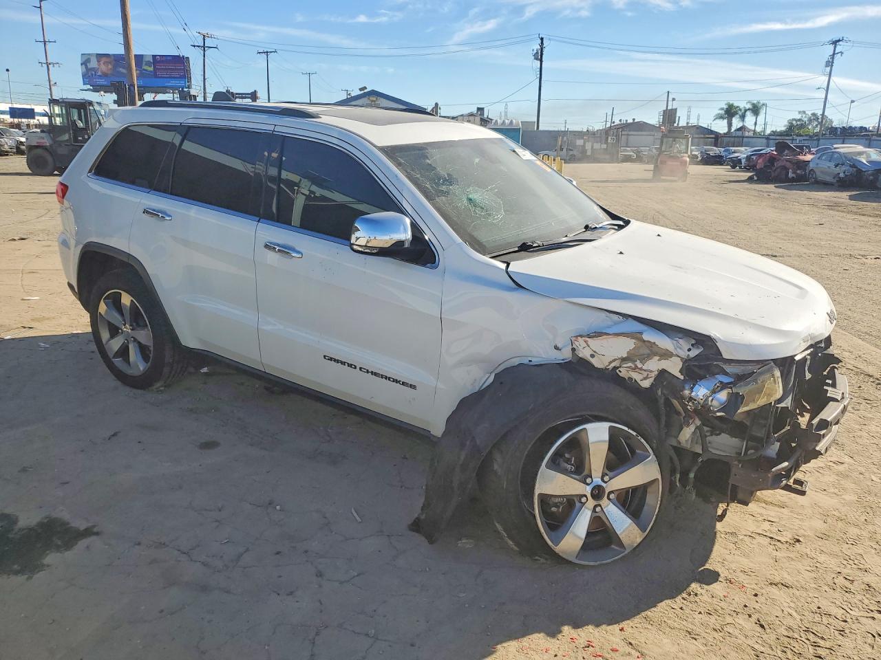 2015 Jeep Grand Cherokee Limited Белый vin: 1C4RJFBG5FC778724