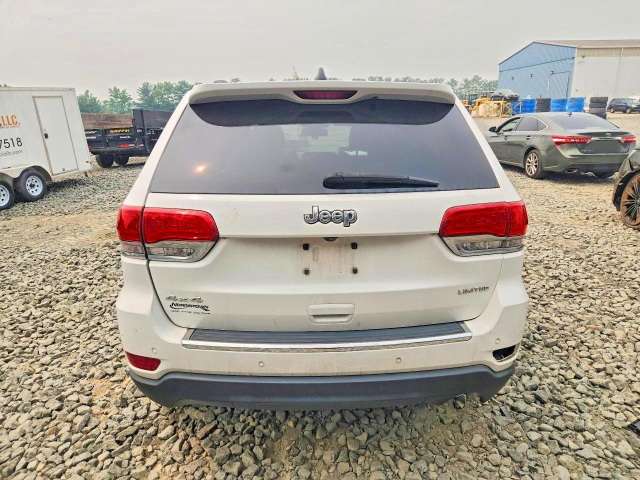 2015 Jeep Grand Cherokee Limited White vin: 1C4RJFBG5FC791666