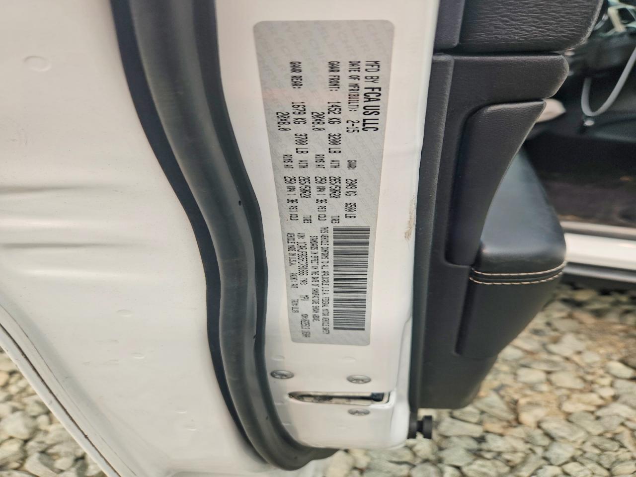 2015 Jeep Grand Cherokee Limited White vin: 1C4RJFBG5FC791666